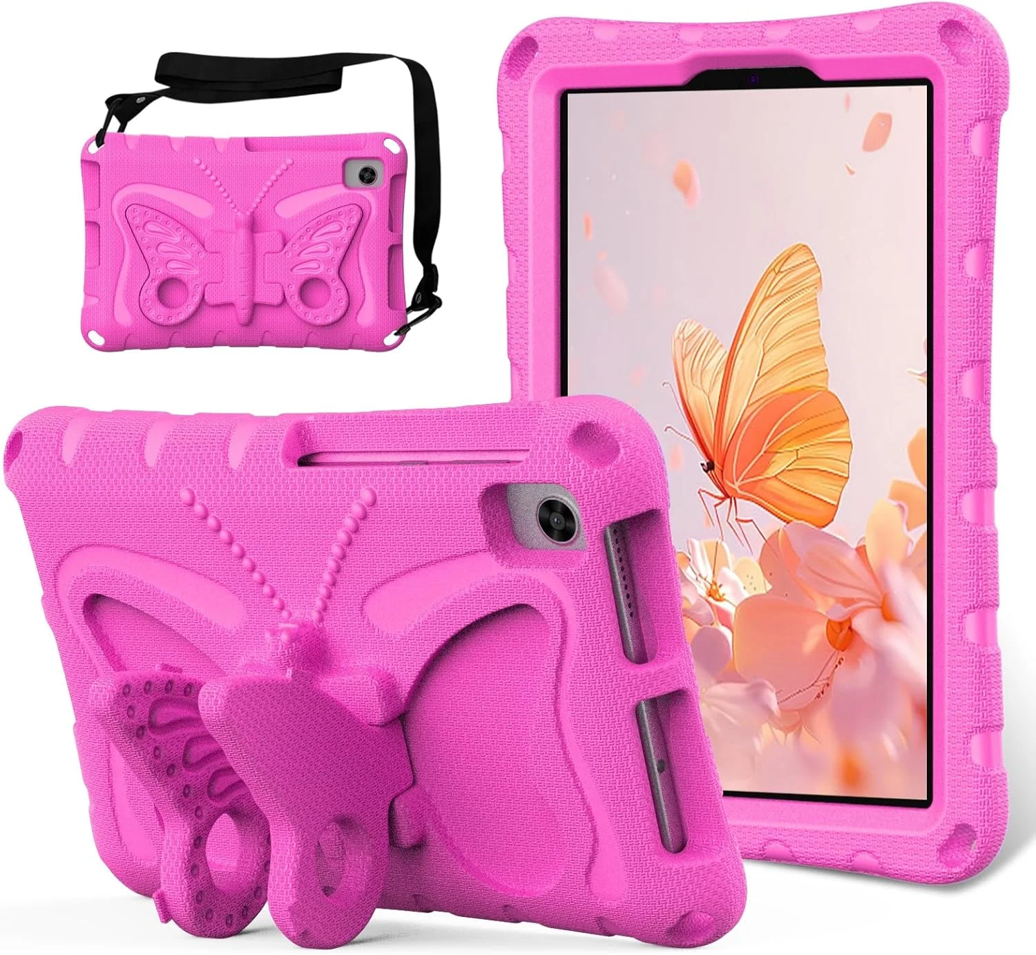 کیف تبلت مسافرتی سازگار با لنوو تب M8 نسل 4، کیف 8 اینچی 2023 TB-300FU/TB-300XU، کیف محافظ سبک و مقاوم در برابر ضربه سازگار با کودکان به همراه بند شانه کیف تبلت مسافرتی سازگار با لنوو تب M8 نسل 4، کیف 8 اینچی 2023 TB-300FU/TB-300XU، کیف محافظ سبک و مقاوم در برابر ضربه سازگار با کودکان به همراه بند شانه