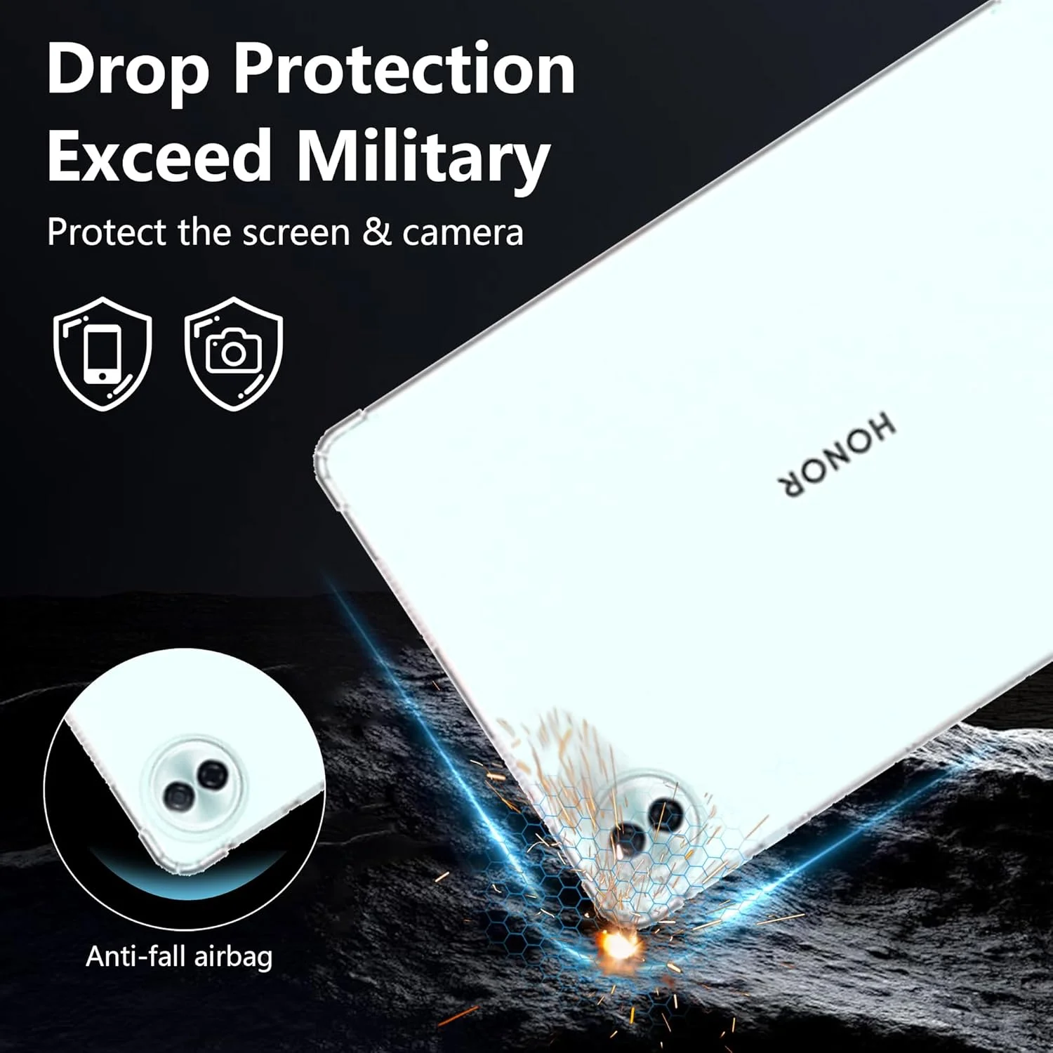 کاور سیلیکونی zZjoOoj برای تبلت آنر پد 10 / لنوو آیدیا تب پلاس 12.1 اینچی، کاور محافظ فوق العاده نازک و سبک، کاور محافظ تبلت TPU نرم و نازک ضد ضربه (شفاف)