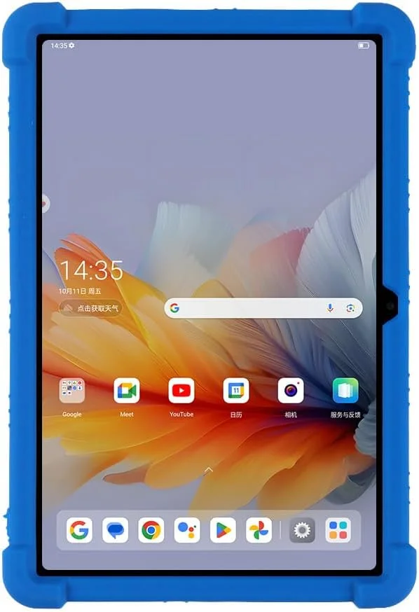 کاور تبلت YKWXSC مناسب برای تبلت لنوو تب 10.1 اینچ 2025 مدل TB-311FU، کاور ضد ضربه با استند برای تبلت لنوو تب 10.1 اینچ 2025 مدل TB-311FU، آبی تیره