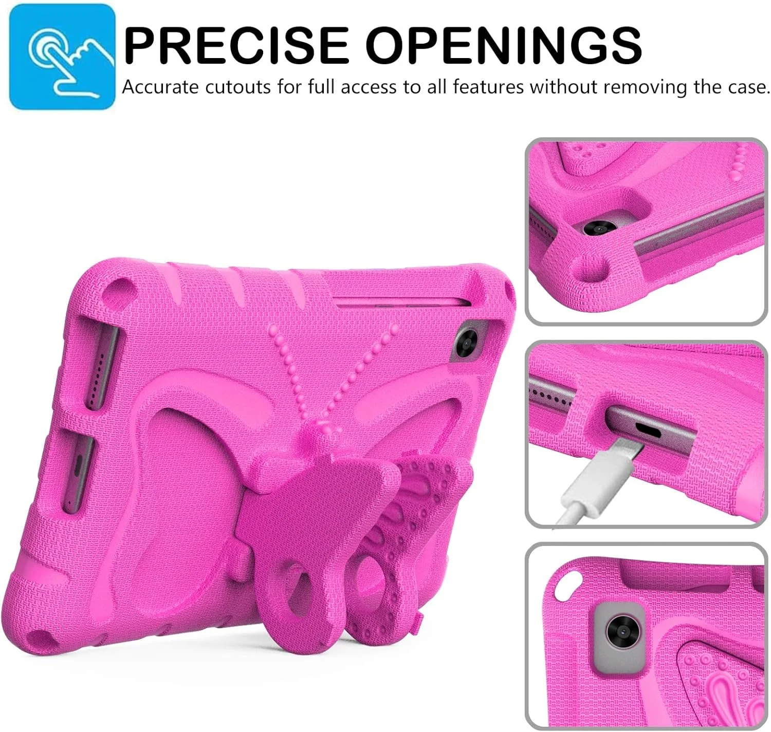 کیف تبلت مسافرتی سازگار با لنوو تب M8 نسل 4، کیف 8 اینچی 2023 TB-300FU/TB-300XU، کیف محافظ سبک و مقاوم در برابر ضربه سازگار با کودکان به همراه بند شانه