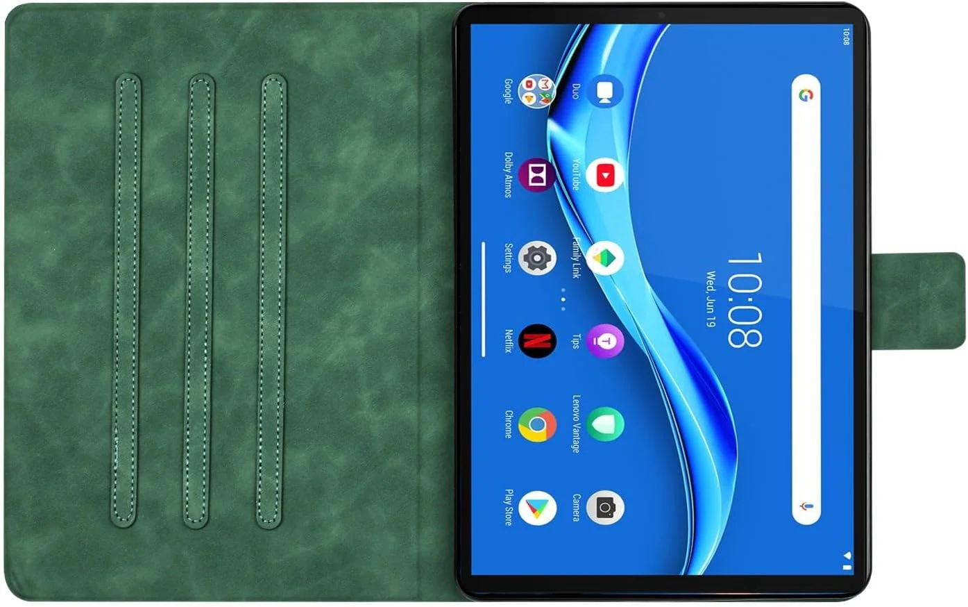 کیف محافظ چرمی Rosbtib مناسب برای تبلت لنوو تب M10 FHD Plus 2020/Tab K10 2021 سایز 10.3 اینچ مدل TB-X606F/X606X/X606V/X6C6F/X6C6X با طرح چاپ شده یک زوج گربه عاشق زیر نور چراغ خیابان، به همراه استند