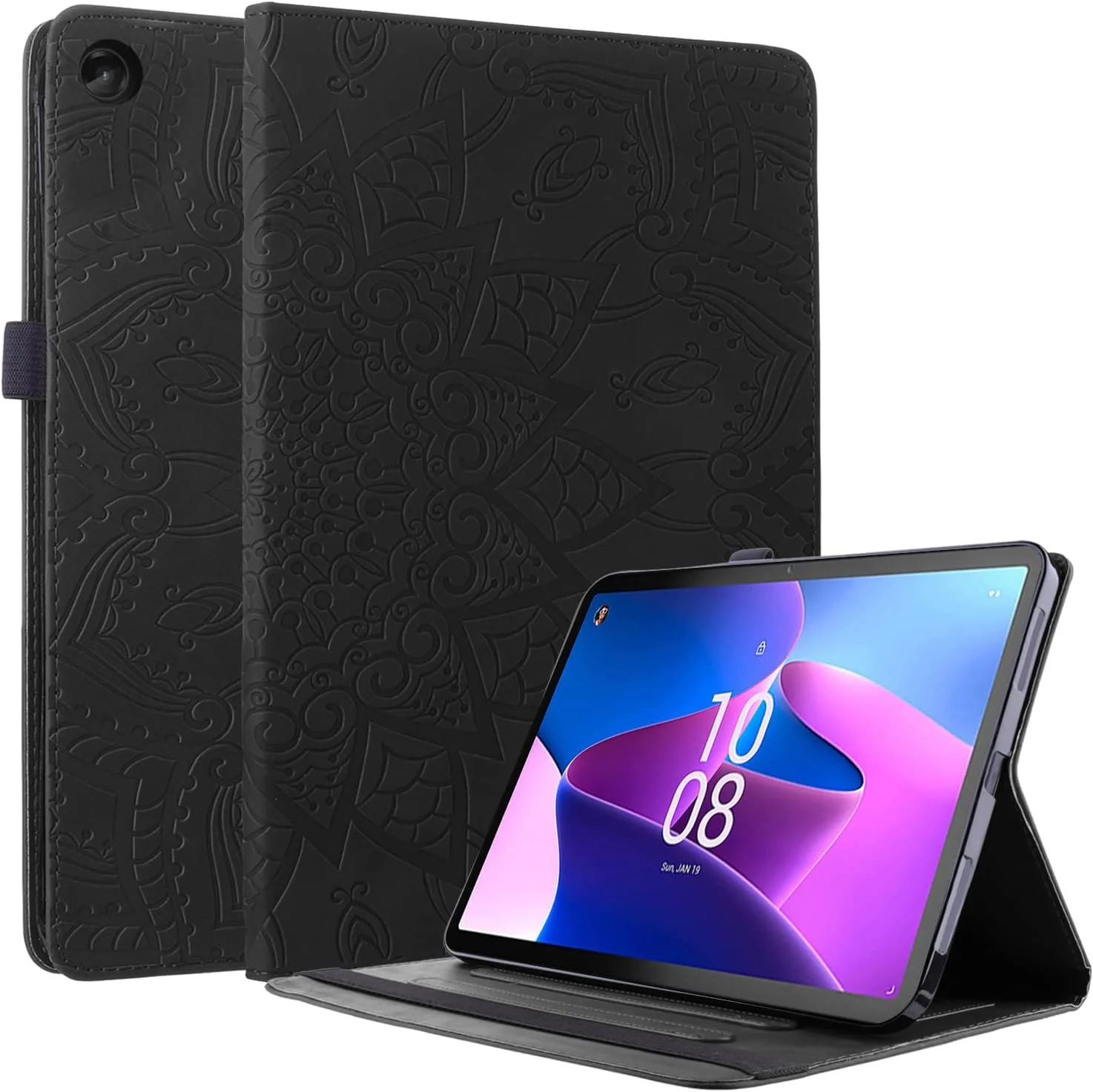 کاور Aswant برای تبلت لنوو تب M10 پلاس (نسل 3) 10.6 اینچ 2022 مدل TB125 / TB128، کاور محافظ تبلت طرح ماندالا برای تبلت لنوو M10 پلاس 10.6 (مشکی) کاور Aswant برای تبلت لنوو تب M10 پلاس (نسل 3) 10.6 اینچ 2022 مدل TB125 / TB128، کاور محافظ تبلت طرح ماندالا برای تبلت لنوو M10 پلاس 10.6 (مشکی)