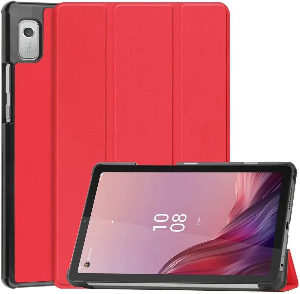 کاور کاستر Kepuch برای Lenovo Tab M9 TB-310FU - کاور سخت و فوق العاده نازک چرمی PU برای Lenovo Tab M9 TB-310FU - قرمز کاور کاستر Kepuch برای Lenovo Tab M9 TB-310FU - کاور سخت و فوق العاده نازک چرمی PU برای Lenovo Tab M9 TB-310FU - قرمز