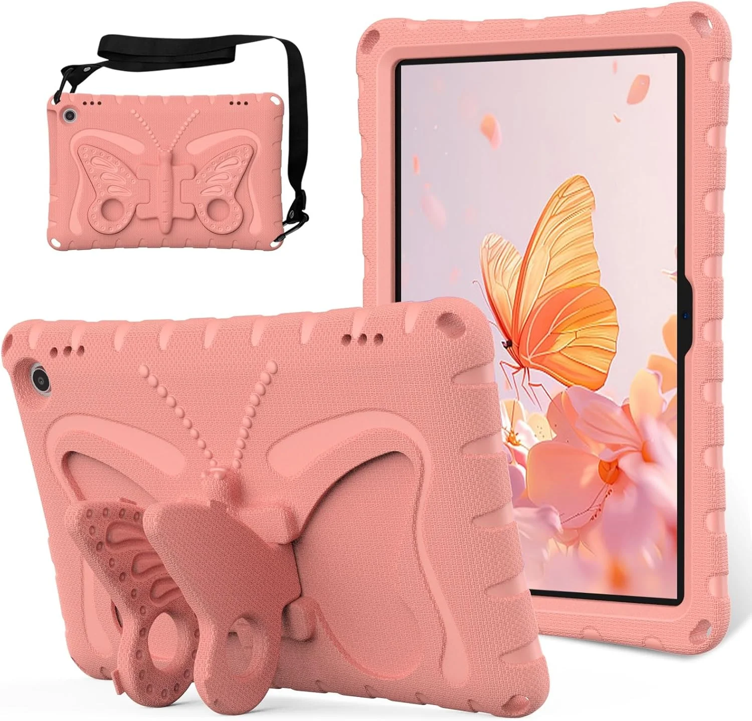 کیف محافظ تبلت سازگار با لنوو تب M10 نسل 3 مدل 10.1 اینچی TB328FU /TB328XU 2022، کیف محافظ سبک وزن EVA مقاوم در برابر ضربه با بند شانه، کیف پروانه ای کودکانه با پایه کیف محافظ تبلت سازگار با لنوو تب M10 نسل 3 مدل 10.1 اینچی TB328FU /TB328XU 2022، کیف محافظ سبک وزن EVA مقاوم در برابر ضربه با بند شانه، کیف پروانه ای کودکانه با پایه