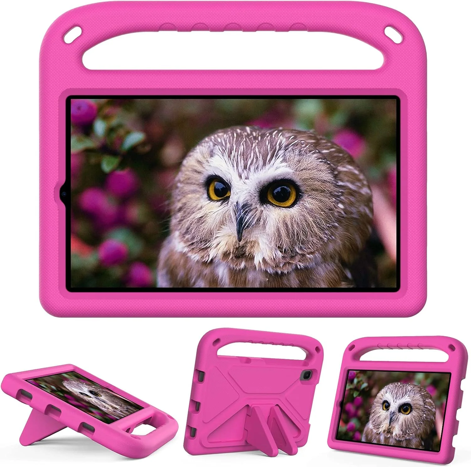 کیف تبلت کودکانه XNCVBD مناسب برای تبلت Lenovo M8 TB-8505 / TB-8705 (8.0 اینچ)، کاور محافظ سبک و ضد ضربه (صورتی گلبهی)