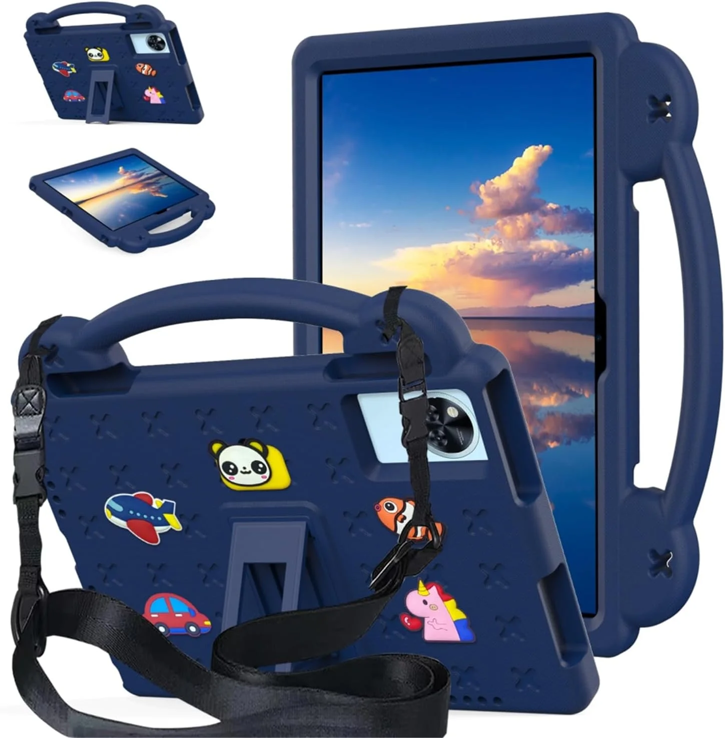 کیف محافظ EVA ضد ضربه با دسته/پایه/بند شانه HYAEcase برای تبلت لنوو Idea Tab TB336FU TB336ZU 11.0 اینچ 2025/Tab K11 Gen 2 (آبی تیره) کیف محافظ EVA ضد ضربه با دسته/پایه/بند شانه HYAEcase برای تبلت لنوو Idea Tab TB336FU TB336ZU 11.0 اینچ 2025/Tab K11 Gen 2 (آبی تیره)