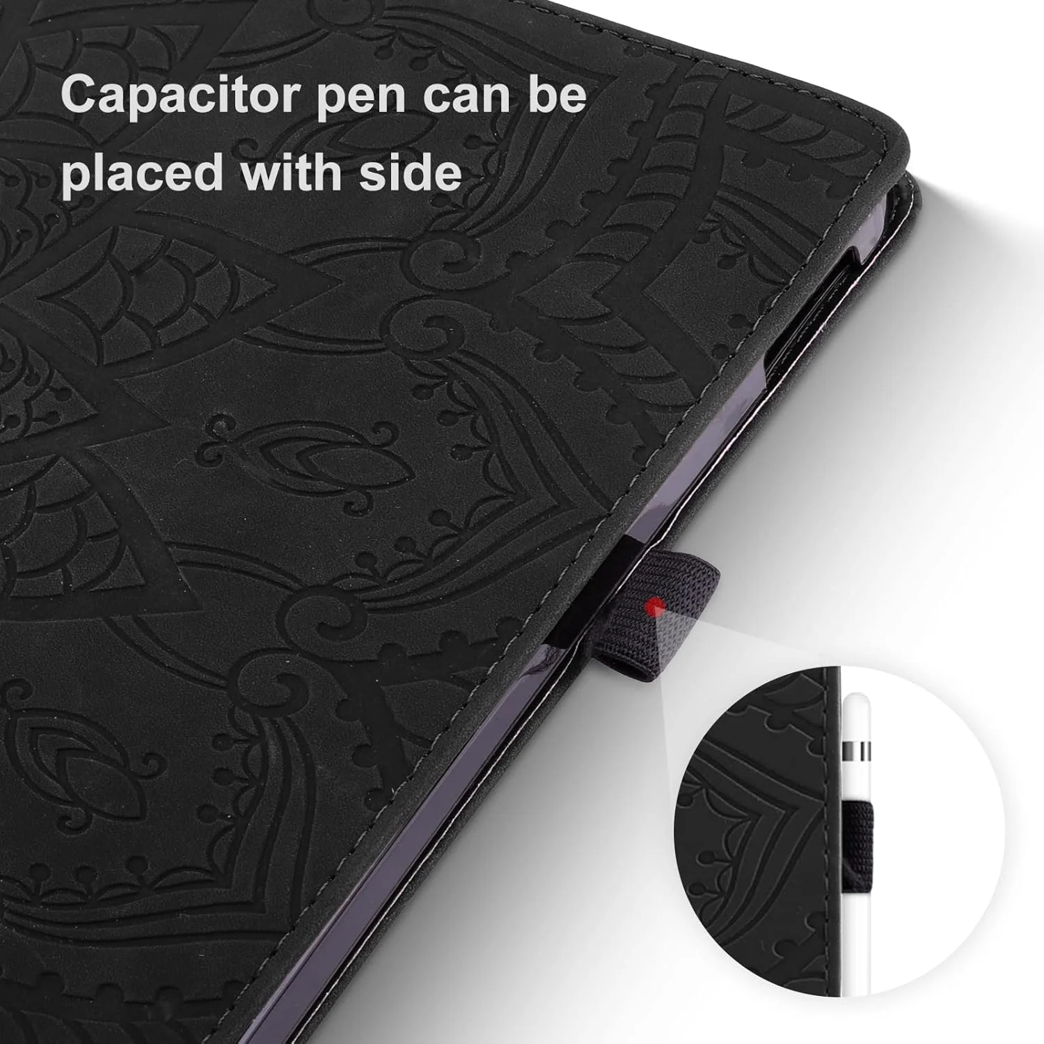 کاور Aswant برای تبلت لنوو تب M10 پلاس (نسل 3) 10.6 اینچ 2022 مدل TB125 / TB128، کاور محافظ تبلت طرح ماندالا برای تبلت لنوو M10 پلاس 10.6 (مشکی)