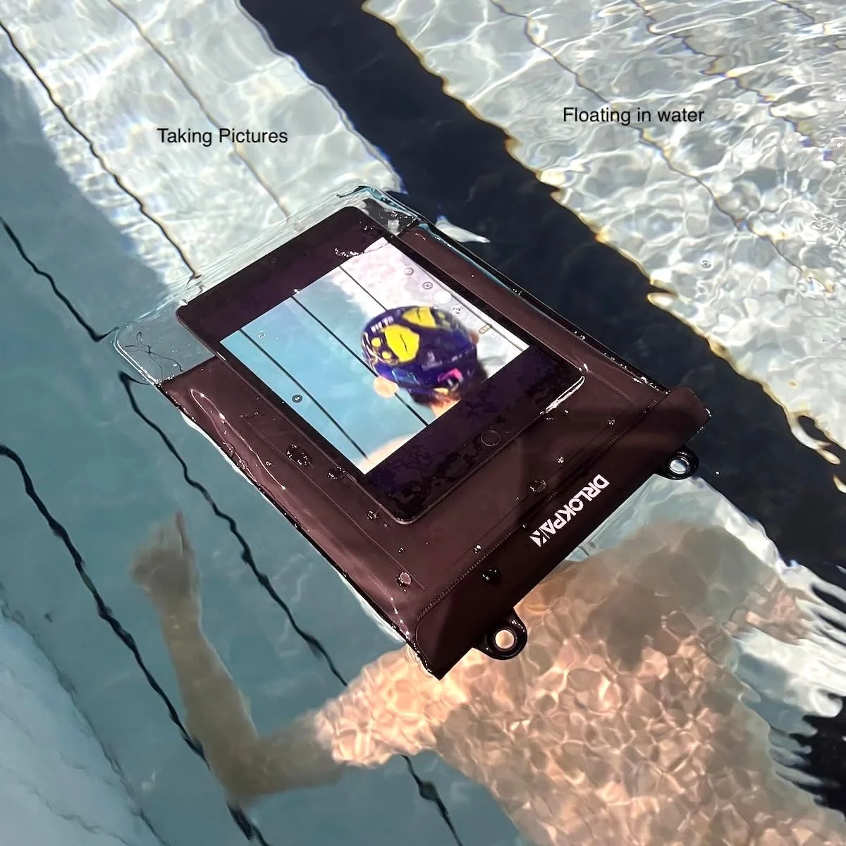 کیف ضد آب شناور تبلت DRLOKPAK مناسب برای آیپد پرو، آیپد ایر، گلکسی تب S9 A9، کیف خشک کتابخوان الکترونیکی برای کیندل اسکرایب فایر HD 10 مکس 11 تا 11 اینچ