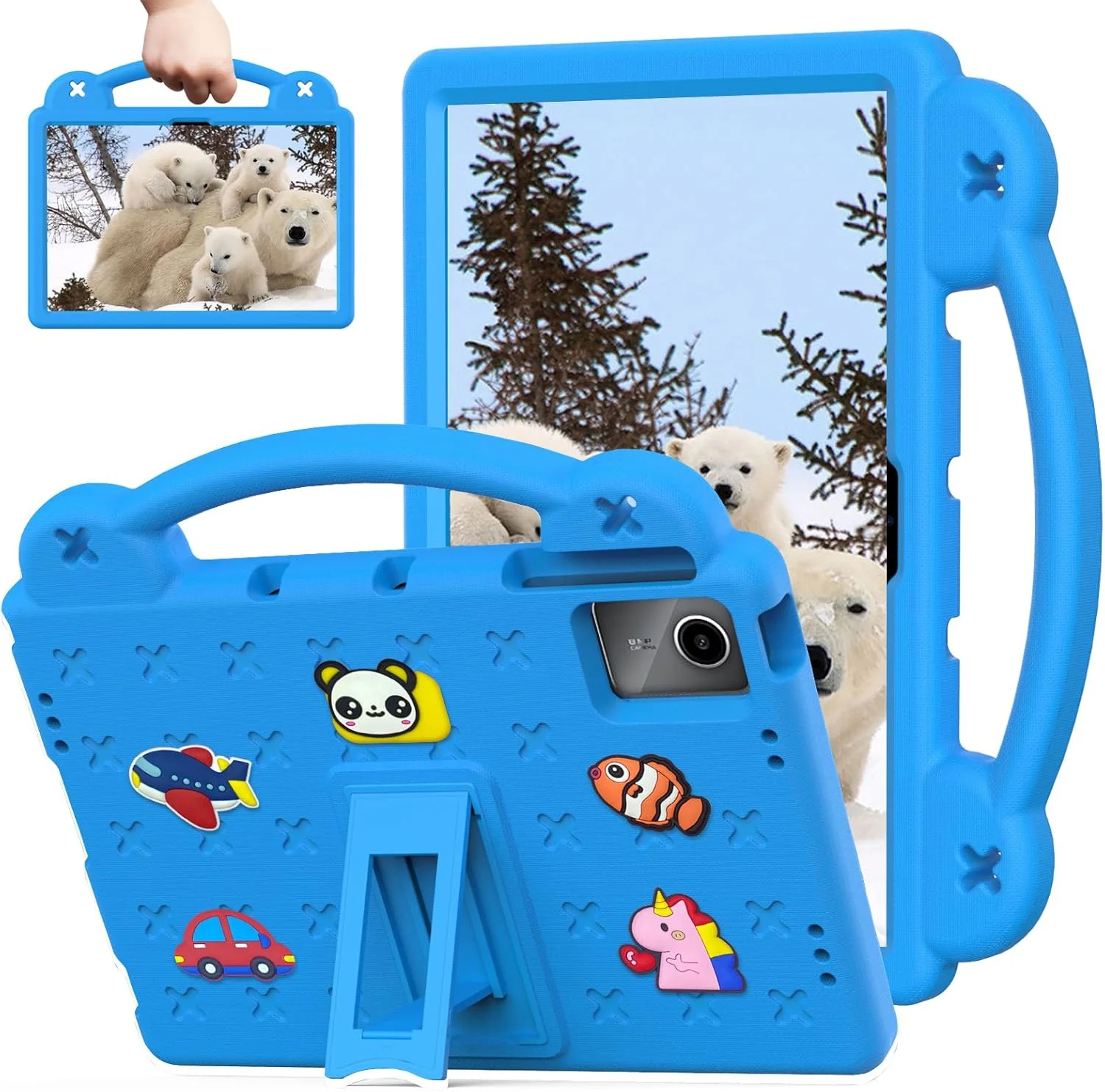 کیف تبلت کودکانه Sfulatdc برای تبلت لنوو تب P11/ ردمی پد SE 11 اینچ، دارای پایه و دسته داخلی، پوشش ضد ضربه و سبک وزن سازگار با TCL NxtPaper 11/Doogee t30 Pro 11 اینچ آبی کیف تبلت کودکانه Sfulatdc برای تبلت لنوو تب P11/ ردمی پد SE 11 اینچ، دارای پایه و دسته داخلی، پوشش ضد ضربه و سبک وزن سازگار با TCL NxtPaper 11/Doogee t30 Pro 11 اینچ آبی