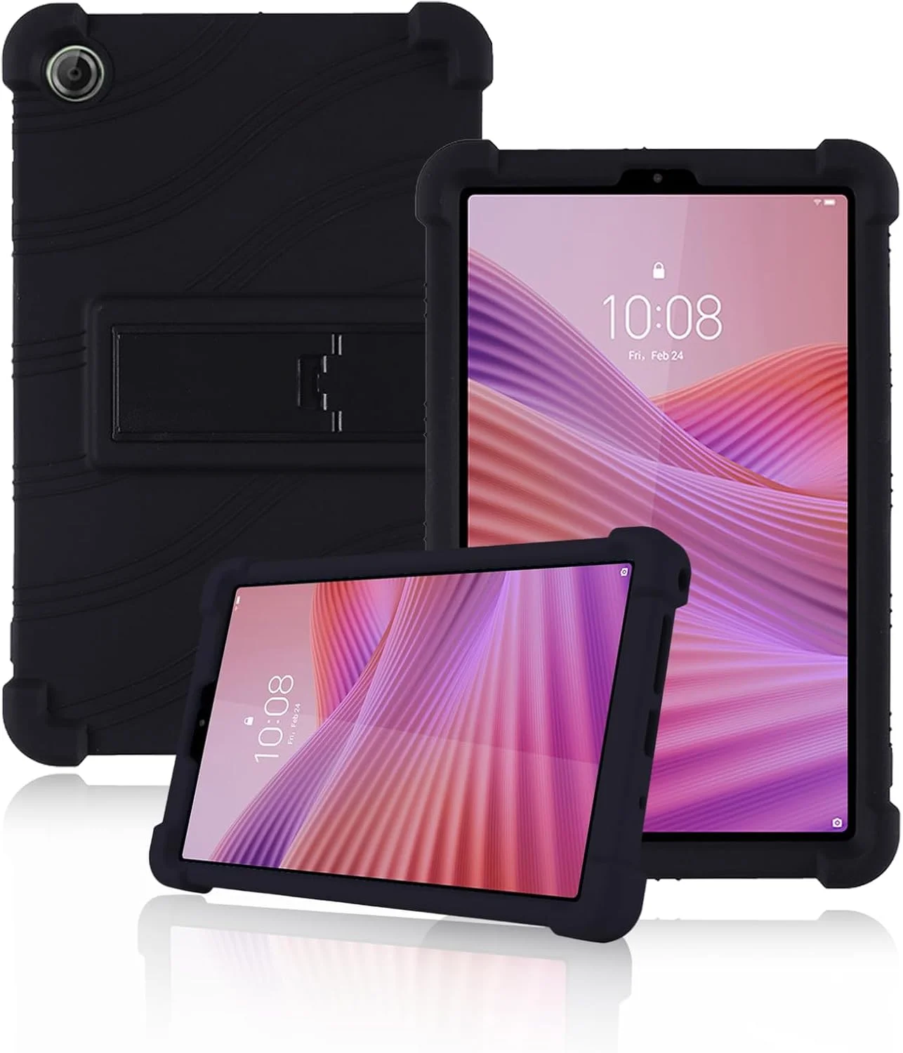 کاور محافظ تبلت لنوو Tab One 8.7 اینچ 2025 جدیدترین مدل، قاب تبلت سیلیکونی نرم و سازگار با پوست کودک yystao سازگار با تبلت لنوو K9، دارای پایه قابل تنظیم (مشکی) کاور محافظ تبلت لنوو Tab One 8.7 اینچ 2025 جدیدترین مدل، قاب تبلت سیلیکونی نرم و سازگار با پوست کودک yystao سازگار با تبلت لنوو K9، دارای پایه قابل تنظیم (مشکی)