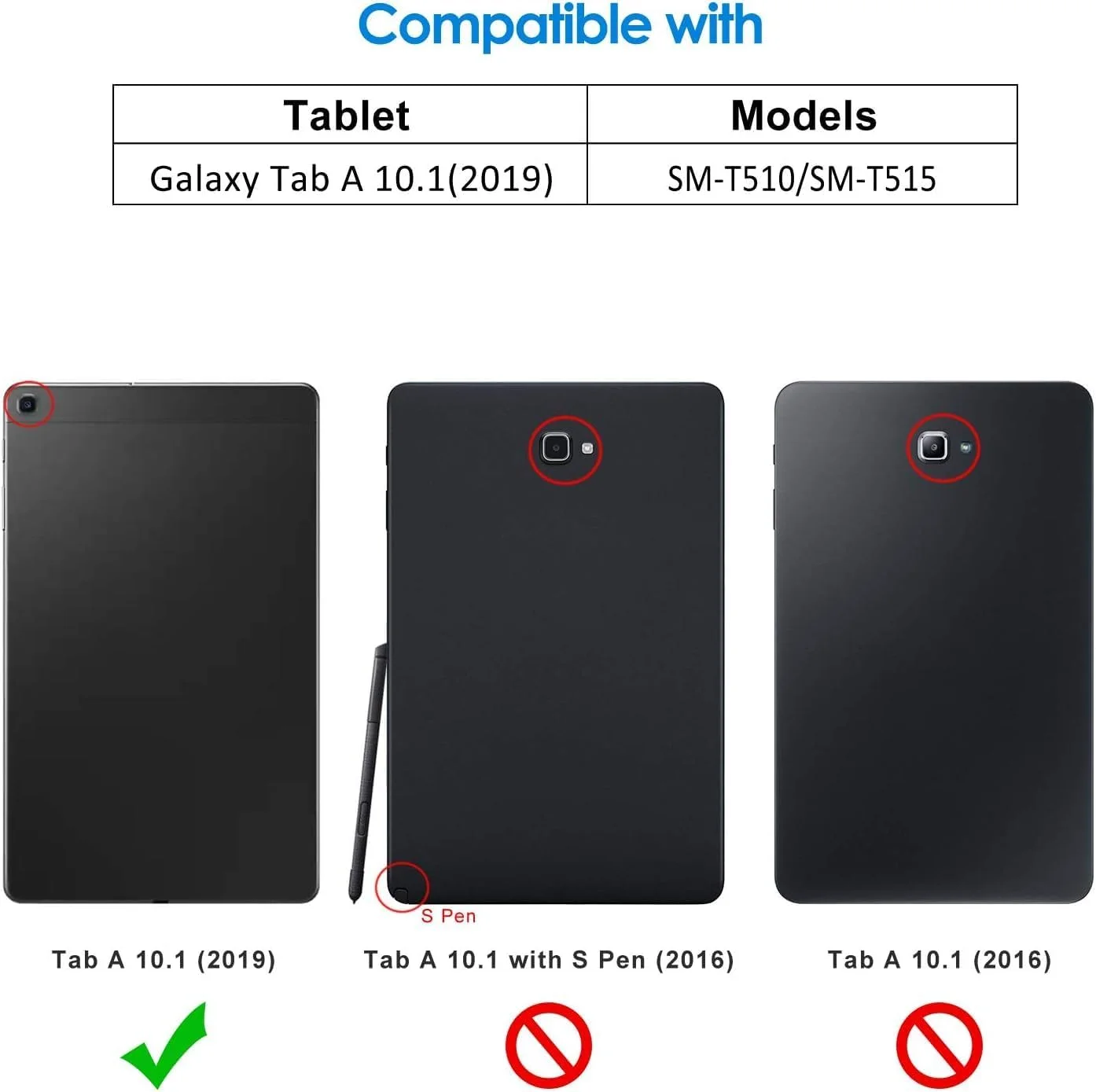 کیف محافظ تبلت سامسونگ گلکسی تب A 10.1 اینچ 2019 (SM-T510/T515)، جلد چرمی با قابلیت تنظیم زاویه و جای قلم - طرح گل رز نقاشی شده با رنگ روغن
