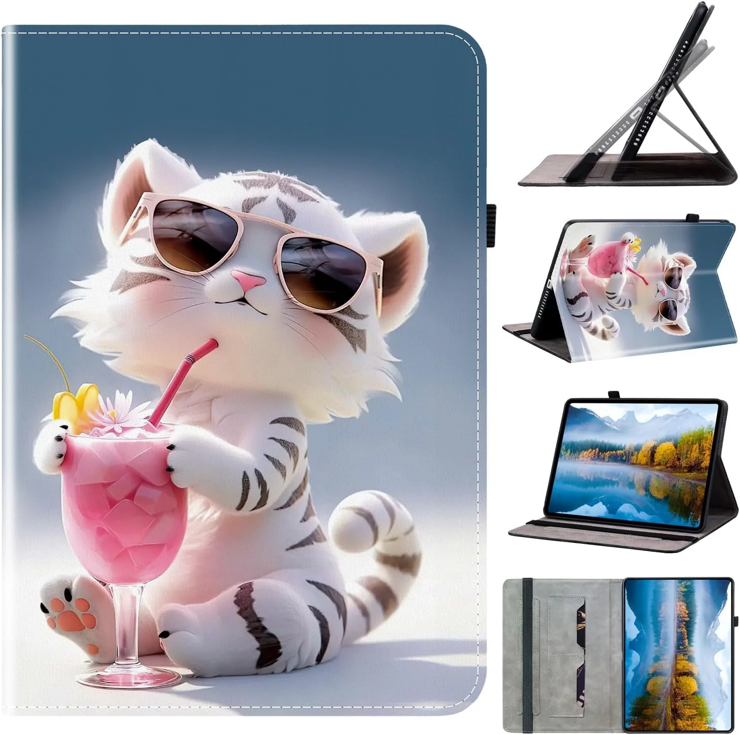 کیف تبلت Mldjomid مناسب برای تبلت لنوو تب 10.1 اینچ 2025 مدل TB-311FU/311XU /K10C، کیف چرمی PU با قابلیت استند و طراحی تاشو، طرح ببر کارتونی کیف تبلت Mldjomid مناسب برای تبلت لنوو تب 10.1 اینچ 2025 مدل TB-311FU/311XU /K10C، کیف چرمی PU با قابلیت استند و طراحی تاشو، طرح ببر کارتونی