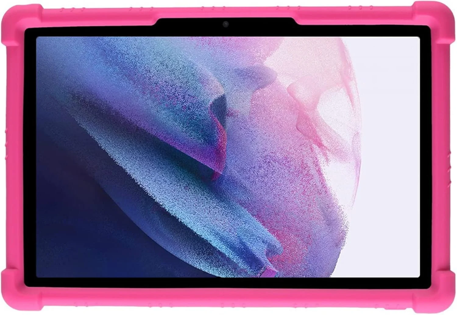 کیف سیلیکونی مناسب کودکان HminSen برای تبلت MB1001 10.1 اینچی، مناسب برای تبلت های Moderness MB1001/Okaysea 10.1، برای تبلت های OUZRS TAB-M1/DOOGEE T10/aiprotablet K10/HAPPYBE/ANYLAKE/Velorim/CZZ/ZZB 10 اینچی (رنگ رز)
