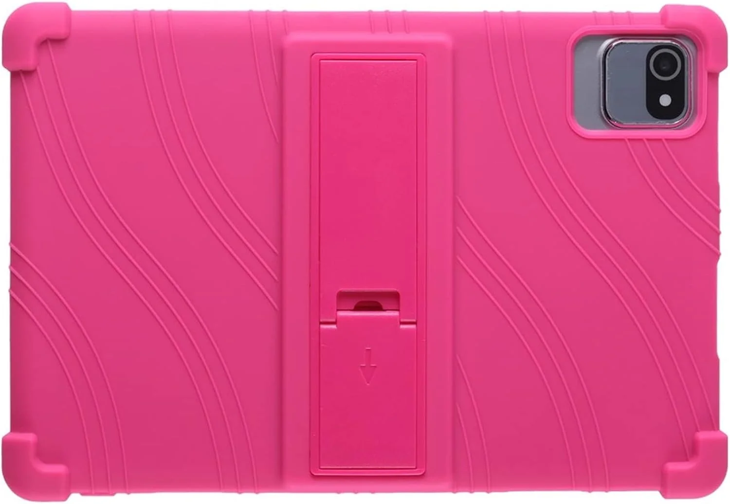 کیف سیلیکونی مناسب کودکان HminSen برای تبلت MB1001 10.1 اینچی، مناسب برای تبلت های Moderness MB1001/Okaysea 10.1، برای تبلت های OUZRS TAB-M1/DOOGEE T10/aiprotablet K10/HAPPYBE/ANYLAKE/Velorim/CZZ/ZZB 10 اینچی (رنگ رز)