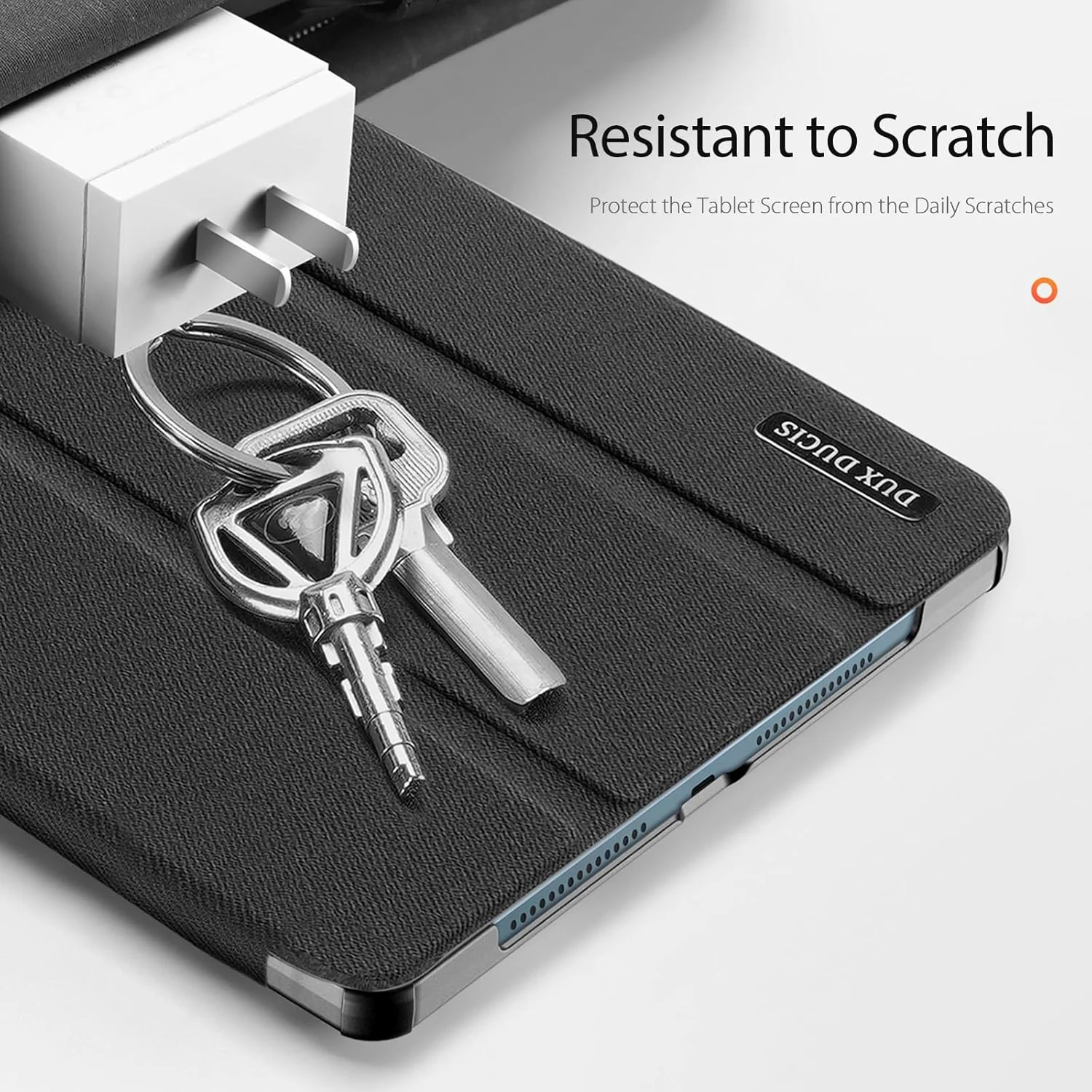 کیف سری DUX DUCIS [Domo] طراحی شده برای لنوو یوگا تب پلاس 12.7، محافظ سه لایه با دو حالت استند، روکش چرمی PU به همراه جای قلم و قابلیت خواب/بیدار شدن خودکار - مشکی