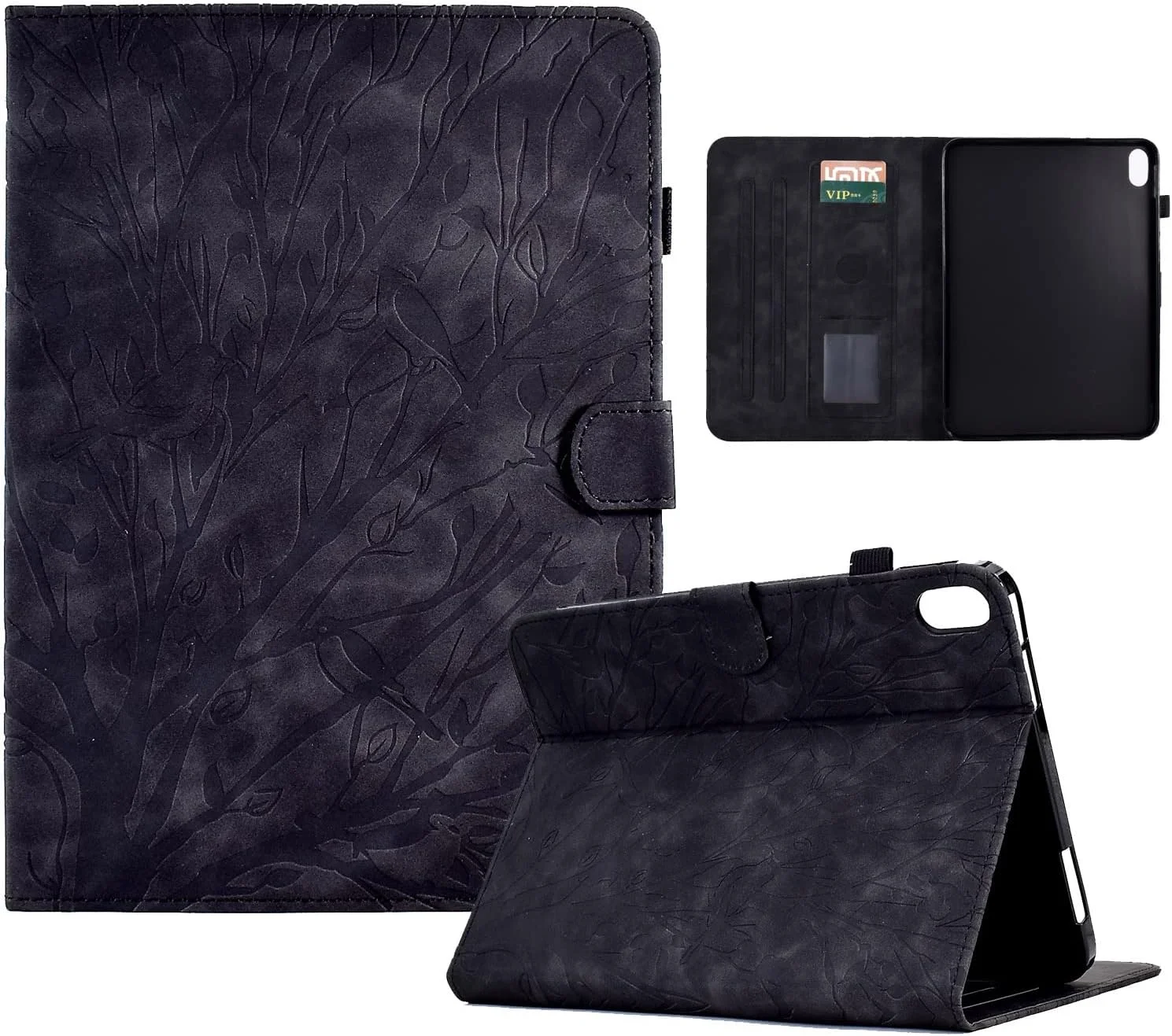 کیف تبلت طرح قدیمی مناسب برای تبلت لنوو تب P11 TB-J606F 11 اینچی، چرم PU با کیفیت، نمایش چند زاویه ای با 2 جایگاه مناسب برای کارت های اعتباری