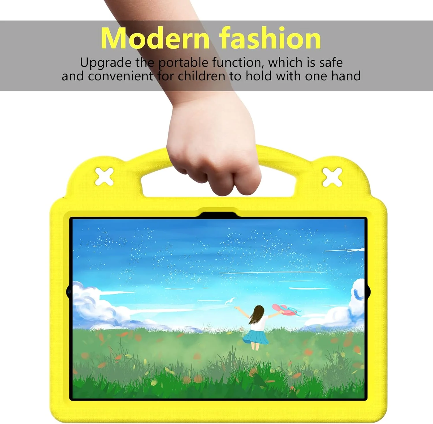 کیف تبلت مناسب برای لنوو تب M10 HD 2020 X306X X306F/ M10 Plus (نسل دوم) TB-X606F، مناسب کودکان، کارتونی، عروسکی زیبا، استند با دسته، فوم EVA سبک وزن، ضد ضربه، زرد کیف تبلت مناسب برای لنوو تب M10 HD 2020 X306X X306F/ M10 Plus (نسل دوم) TB-X606F، مناسب کودکان، کارتونی، عروسکی زیبا، استند با دسته، فوم EVA سبک وزن، ضد ضربه، زرد