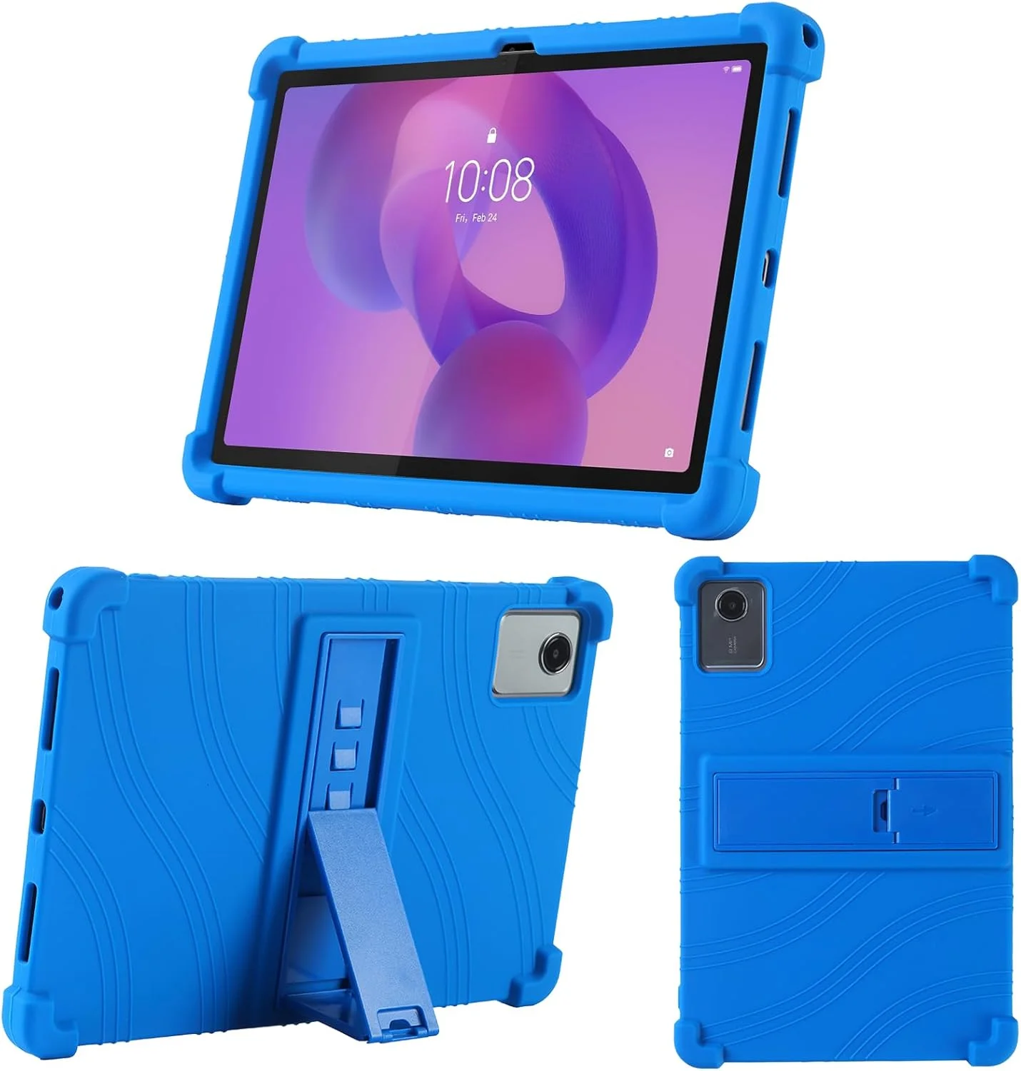 کاور تبلت 11 اینچی Lenovo Idea Tab مدل KUSINHOKA، کاور محافظ سیلیکونی نرم تبلت با پایه قابل تنظیم، ضد ضربه و ضد خش