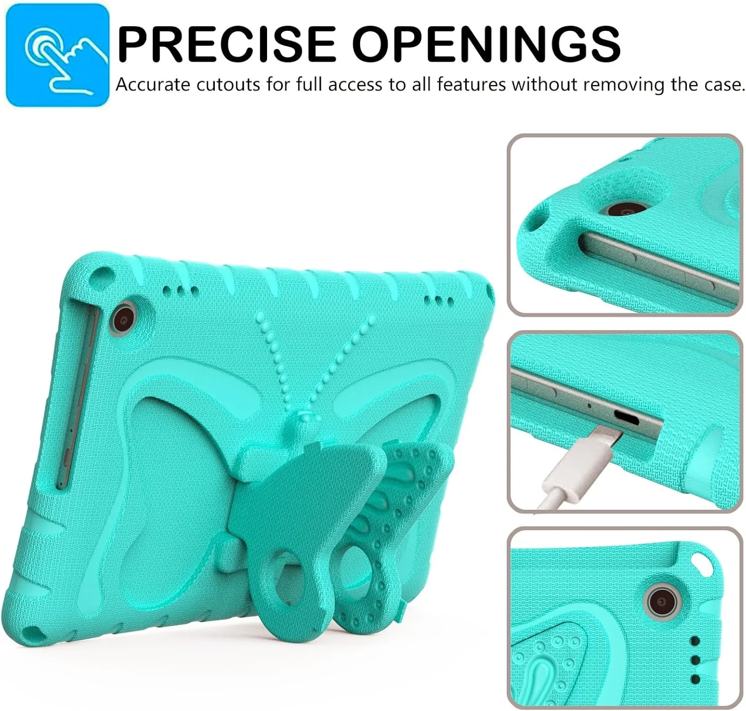 کیف حمل تبلت سازگار با تبلت Lenovo Tab M10 نسل سوم 10.1 اینچی TB328FU/TB328XU 2022، سبک وزن، مقاوم، ضد ضربه، کیف محافظ با بند شانه، کیف پروانه ای سازگار