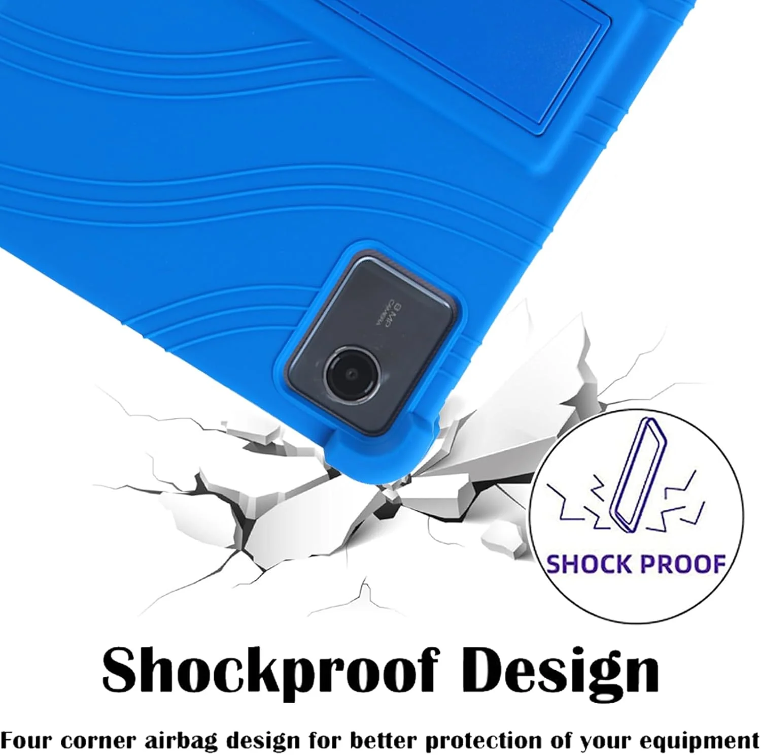 کاور تبلت 11 اینچی Lenovo Idea Tab مدل KUSINHOKA، کاور محافظ سیلیکونی نرم تبلت با پایه قابل تنظیم، ضد ضربه و ضد خش