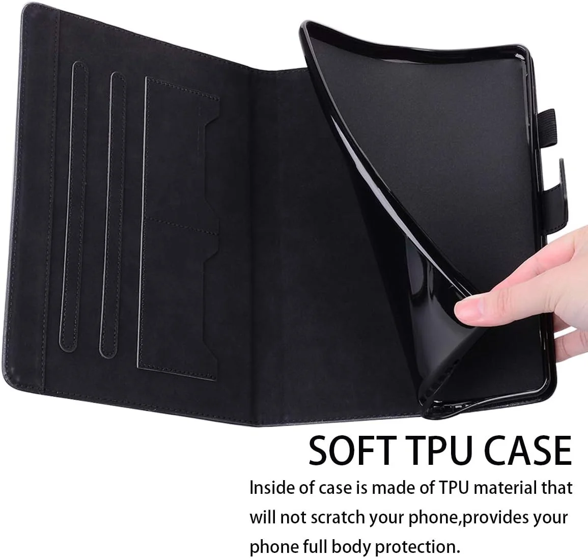 کیف تبلت TEDTIKJT برای لنوو تب M11 پلاس / کاور لنوو تب K11 پلاس 11.45 اینچ 2024، کیف محافظ تبلت چرمی PU تاشو، طرح کارتونی مشکی کیف تبلت TEDTIKJT برای لنوو تب M11 پلاس / کاور لنوو تب K11 پلاس 11.45 اینچ 2024، کیف محافظ تبلت چرمی PU تاشو، طرح کارتونی مشکی