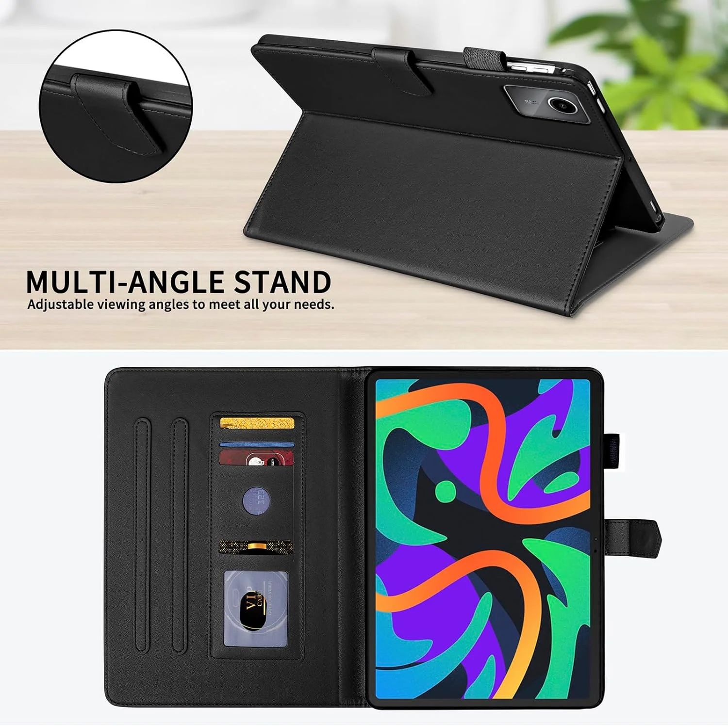 کاور تدتیکجِیتی مناسب برای تبلت لنوو تب M11 سایز 11 اینچ مدل 2024، کاور کتابی چرمی PU با قابلیت استند و محافظ مغناطیسی برای تبلت لنوو تب M11، مشکی کاور تدتیکجِیتی مناسب برای تبلت لنوو تب M11 سایز 11 اینچ مدل 2024، کاور کتابی چرمی PU با قابلیت استند و محافظ مغناطیسی برای تبلت لنوو تب M11، مشکی