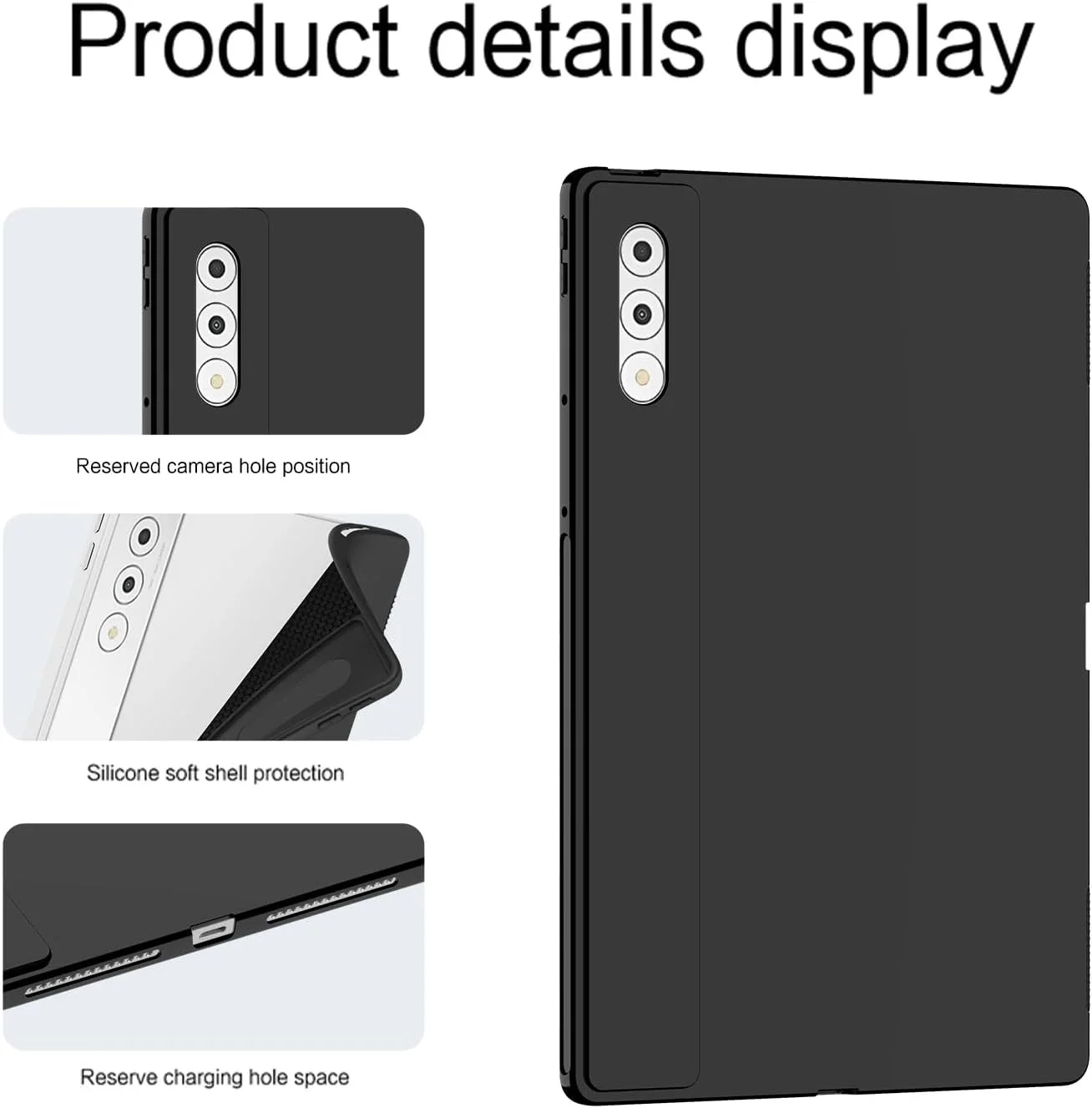 کاور تبلت Gruattreay برای لنوو یوگا تب پلاس 12.7 اینچ 2025 TB520FU، کاور محافظ سیلیکونی TPU نرم ضد ضربه برای لنوو یوگا تب پلاس 12.7 اینچ