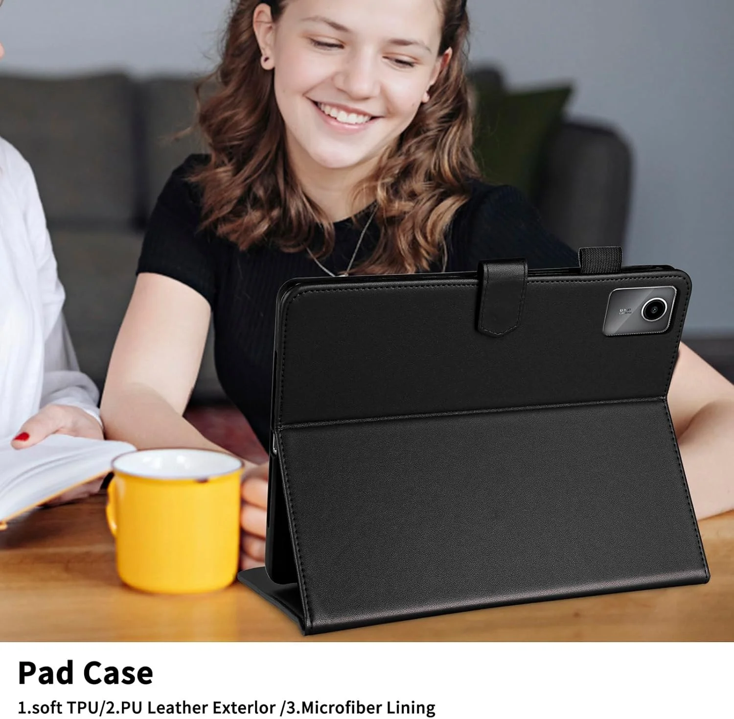 کاور تدتیکجِیتی مناسب برای تبلت لنوو تب M11 سایز 11 اینچ مدل 2024، کاور کتابی چرمی PU با قابلیت استند و محافظ مغناطیسی برای تبلت لنوو تب M11، مشکی کاور تدتیکجِیتی مناسب برای تبلت لنوو تب M11 سایز 11 اینچ مدل 2024، کاور کتابی چرمی PU با قابلیت استند و محافظ مغناطیسی برای تبلت لنوو تب M11، مشکی