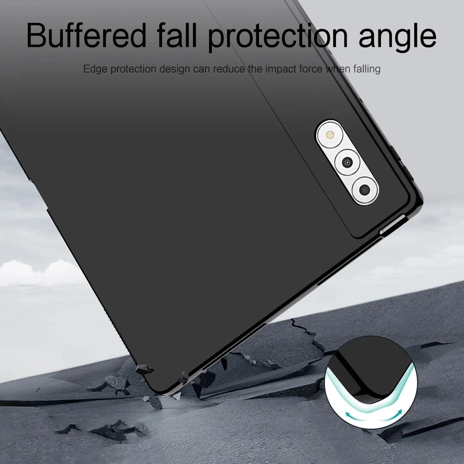 کاور تبلت Gruattreay برای لنوو یوگا تب پلاس 12.7 اینچ 2025 TB520FU، کاور محافظ سیلیکونی TPU نرم ضد ضربه برای لنوو یوگا تب پلاس 12.7 اینچ