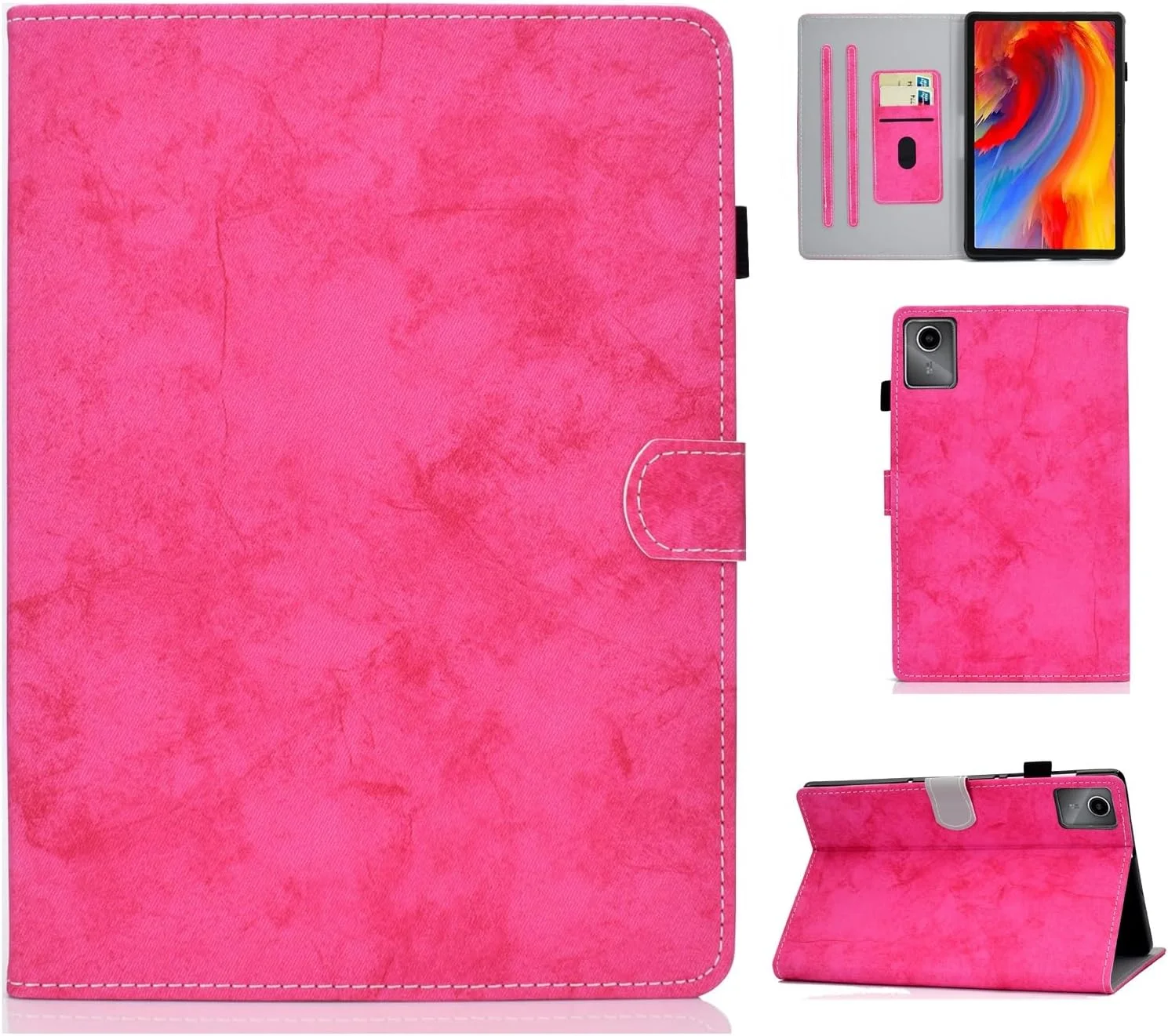 کیف تبلت مسافرتی سازگار با Lenovo Tab M11 TB330FU / Lenovo Xiaoxin Pad 2024 TB331FC، جلد باریک هوشمند محافظ ضد ضربه سازگار با تبلت کیف تبلت مسافرتی سازگار با Lenovo Tab M11 TB330FU / Lenovo Xiaoxin Pad 2024 TB331FC، جلد باریک هوشمند محافظ ضد ضربه سازگار با تبلت