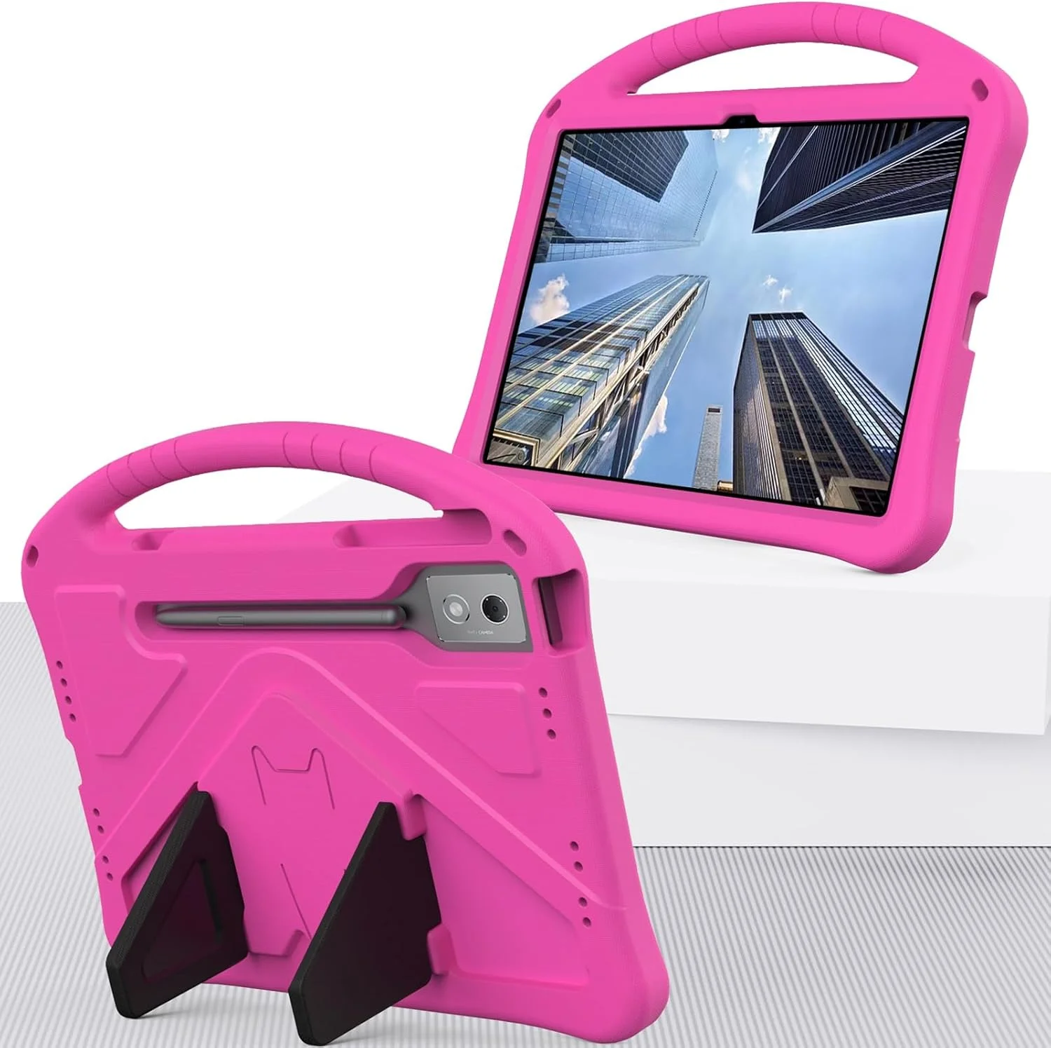 محافظ تبلت سازگار با تبلت 12.7 اینچی Lenovo Idea Tab Pro مدل TB-373FU 2025، کیف EVA سبک وزن سازگار با تبلت دارای بند قابل تنظیم، دسته ضد ضربه و پایه محافظ محافظ تبلت سازگار با تبلت 12.7 اینچی Lenovo Idea Tab Pro مدل TB-373FU 2025، کیف EVA سبک وزن سازگار با تبلت دارای بند قابل تنظیم، دسته ضد ضربه و پایه محافظ
