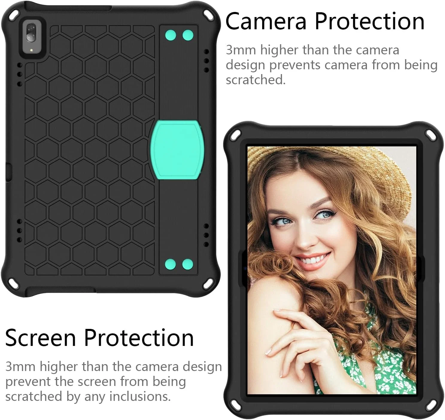 کیف تبلت سازگار با Lenovo Smart Tab M10-TB X605F، سازگار با Lenovo E10 / TB-X104F، کاور EVA با دسته نرم و ضد ضربه قابل حمل