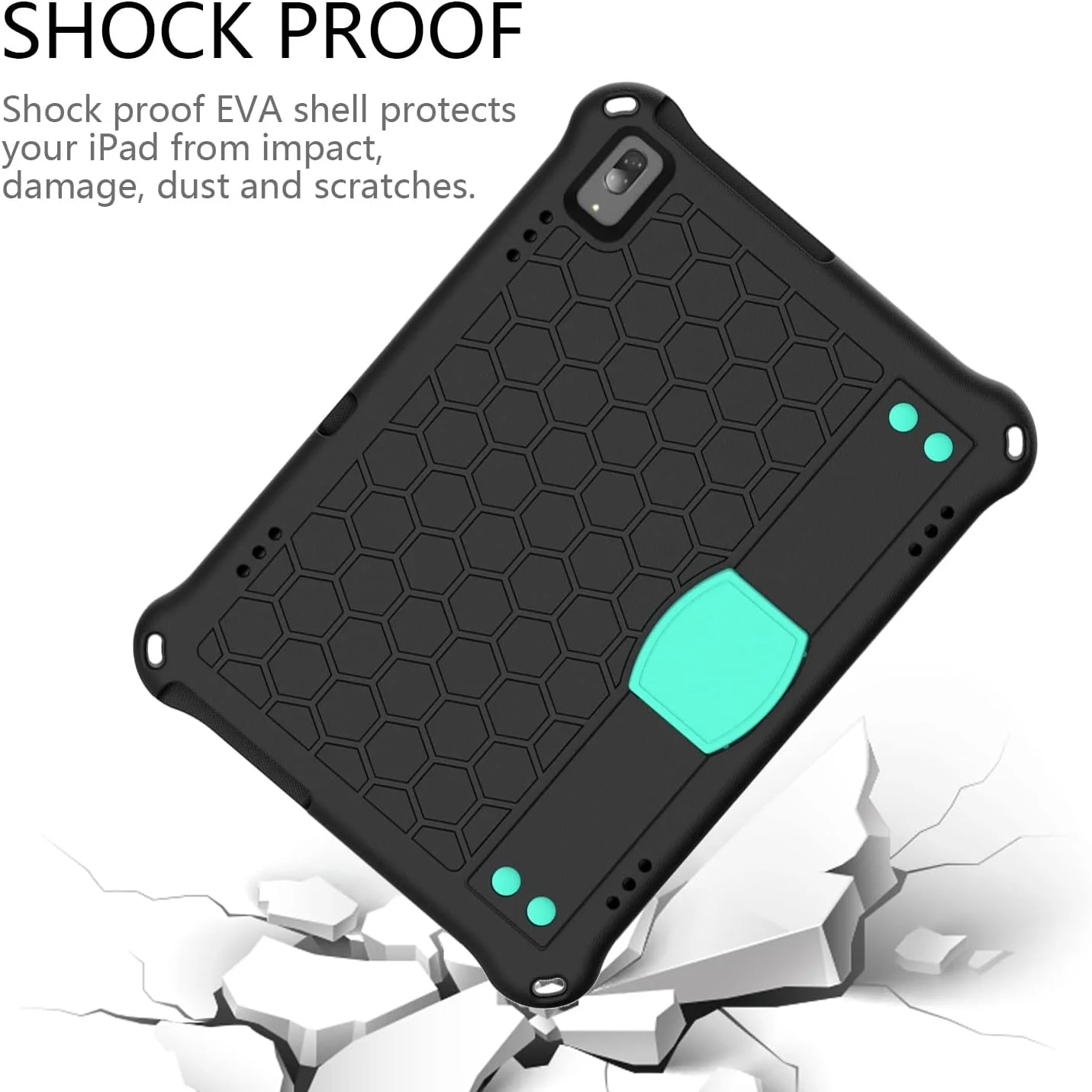 کیف تبلت سازگار با Lenovo Smart Tab M10-TB X605F، سازگار با Lenovo E10 / TB-X104F، کاور EVA با دسته نرم و ضد ضربه قابل حمل