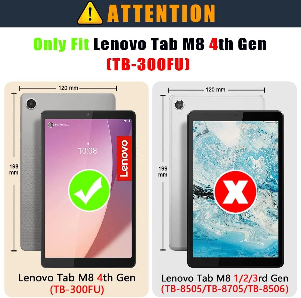 کاور تبلت Acelive برای لنوو تب M8 نسل 4، 20.32 سانتی متر (8 اینچ) TB-300FU