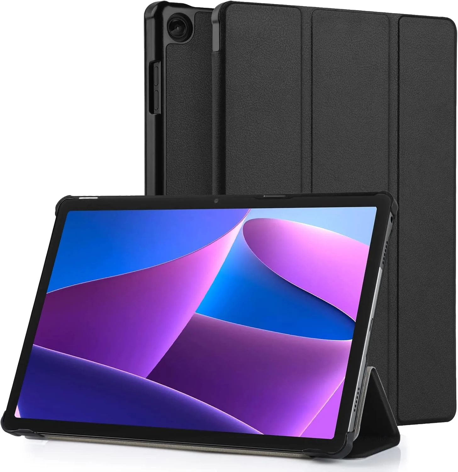 Bighan Case Compatible with Lenovo M10 3rd Gen 10.1 inch TB328FU / TB328XU, Slim Smart Folio Trifold Stand with Auto/Sleep Tablet Case, Black Bighan Case Compatible with Lenovo M10 3rd Gen 10.1 inch TB328FU / TB328XU, Slim Smart Folio Trifold Stand with Auto/Sleep Tablet Case, Black