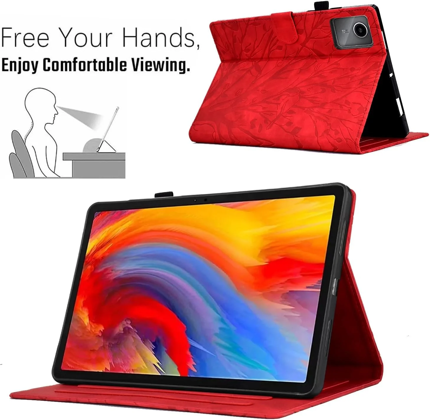 Travel with Tablet Vintage Case Compatible with Tablet Compatible with Lenovo Tab M11 TB330FU/Lenovo Xiaoxin Pad 2024 TB331FC, Premium PU Leather, Multi-Angle Viewing Auto Sleep Wake Compat Travel with Tablet Vintage Case Compatible with Tablet Compatible with Lenovo Tab M11 TB330FU/Lenovo Xiaoxin Pad 2024 TB331FC, Premium PU Leather, Multi-Angle Viewing Auto Sleep Wake Compat