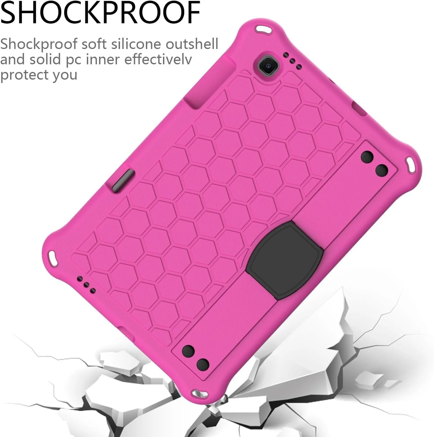 کیف تبلت سازگار با کارت Lenovo M10 FHD Plus (نسل دوم) TB-X606F، سازگار با کارت Lenovo M10 HD/کارت K10، کاور EVA با دسته