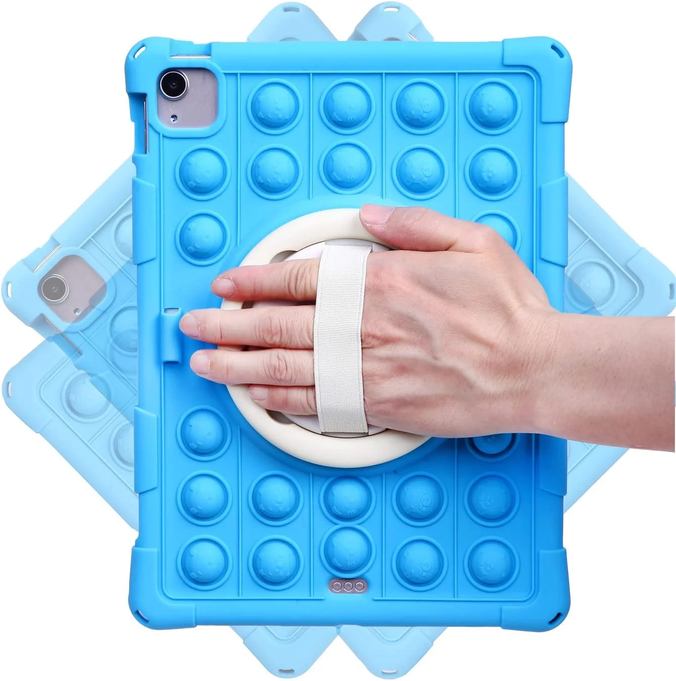 کاور سیلیکونی Sfulatdc با پایه چرخان 360 درجه و بند شانه، مناسب برای تبلت نوکیا T20، لنوو تب M10 پلاس (نسل 3) 10.6 اینچ - آبی کاور سیلیکونی Sfulatdc با پایه چرخان 360 درجه و بند شانه، مناسب برای تبلت نوکیا T20، لنوو تب M10 پلاس (نسل 3) 10.6 اینچ - آبی