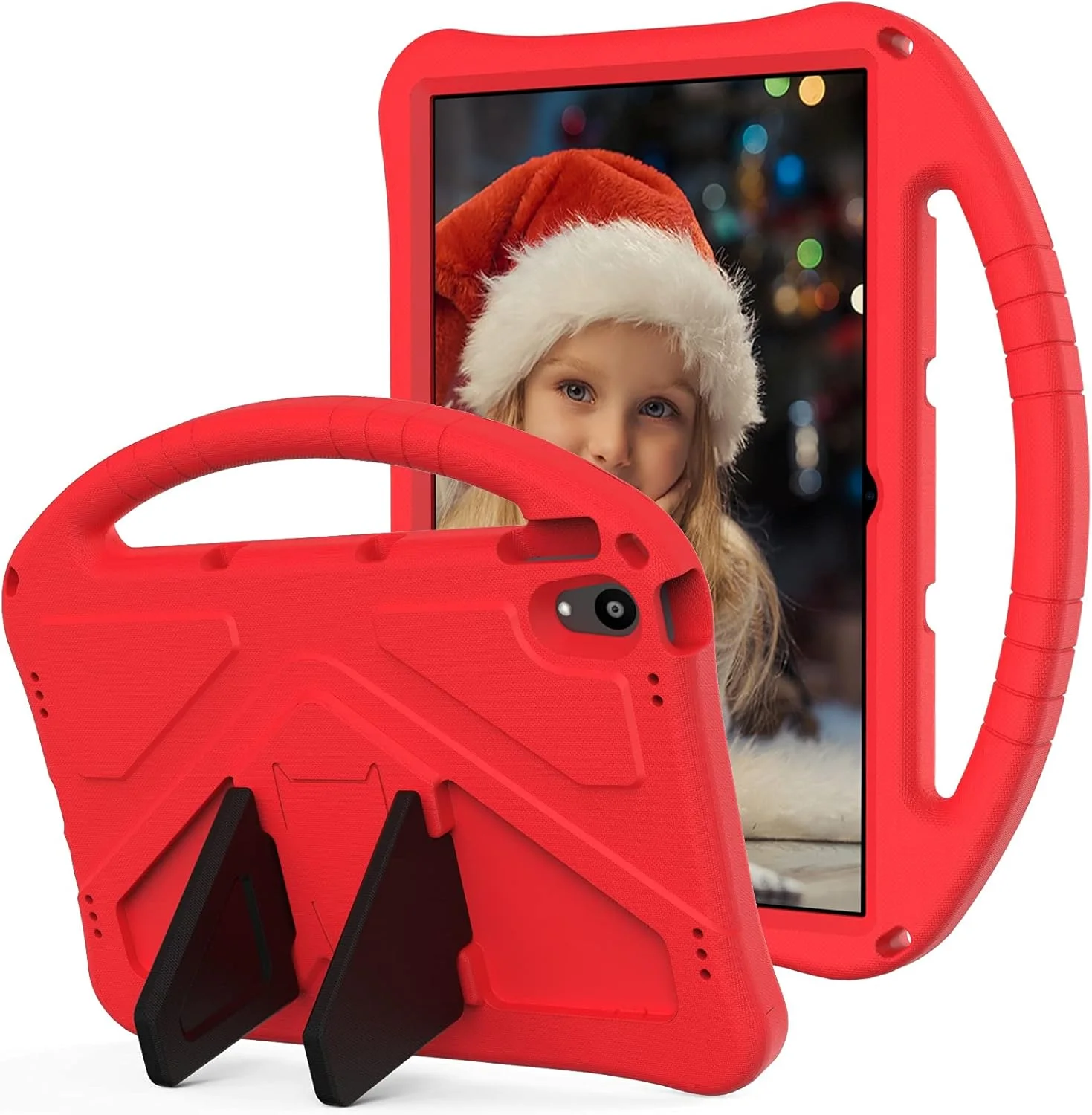 XNCVBD Travel with Tablet Case For Lenovo Tab P11 TB-J606F, For EVA Shockproof, Flow Case, with Large Handle, Robust Protective Case (Red)