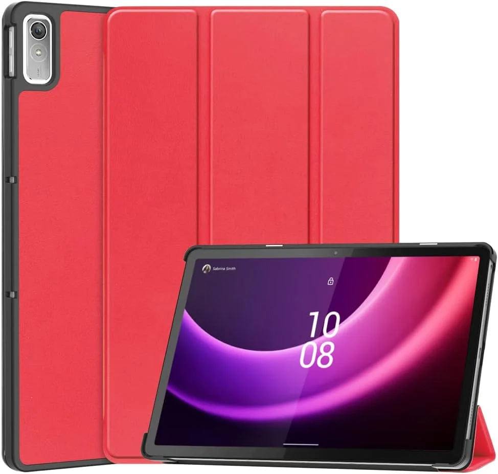 کاور کاستر Kepuch برای تبلت لنوو Tab P11 2nd 11.5" TB-350 - کاور سخت و فوق العاده نازک چرمی PU برای لنوو Tab P11 2nd 11.5" TB-350 - قرمز