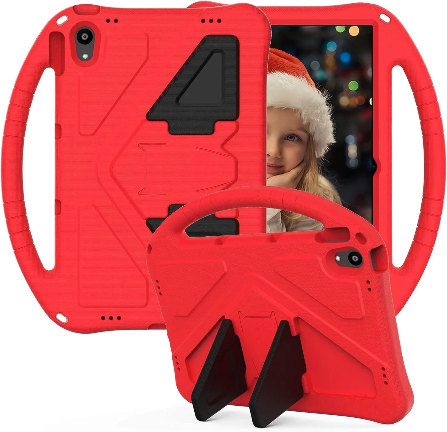 XNCVBD Travel with Tablet Case For Lenovo Tab P11 TB-J606F, For EVA Shockproof, Flow Case, with Large Handle, Robust Protective Case (Red)