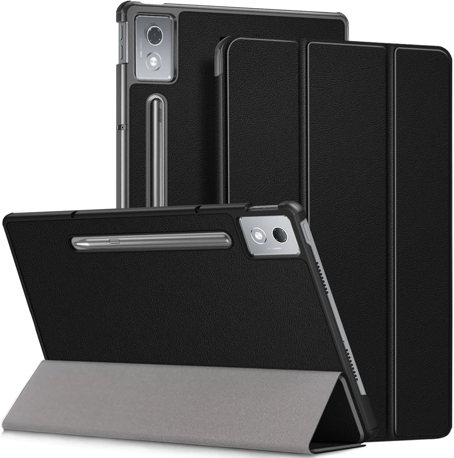 کیف محافظ HEISHAYU برای تبلت Lenovo Tab P12 12.7 اینچی 2025، با عملکرد خواب/بیدار شدن خودکار، مشکی