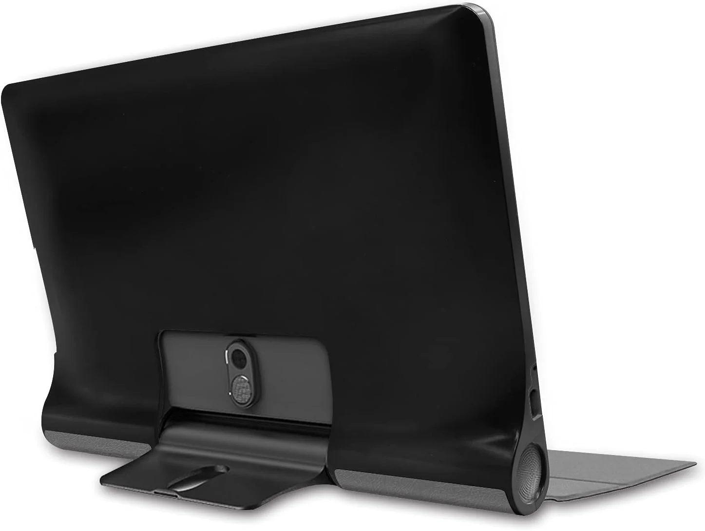 کیف تبلت مسافرتی XNCVBD برای تبلت Lenovo Yoga Smart Tab 10.1 (YT-X705F)، کاور سبک وزن سه تایی PC با پشت سخت، محافظت از تبلت با قابلیت بیدار شدن و خواب خودکار (خاکستری)