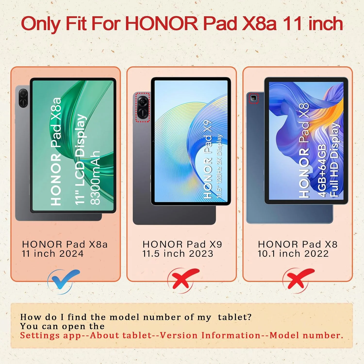 کاور تبلت XLTTONG برای آنر پد X8a 11 اینچ، کاور سیلیکونی تبلت با هولدر PC، ضد ضربه برای آنر پد X8a 2024 (آبی)
