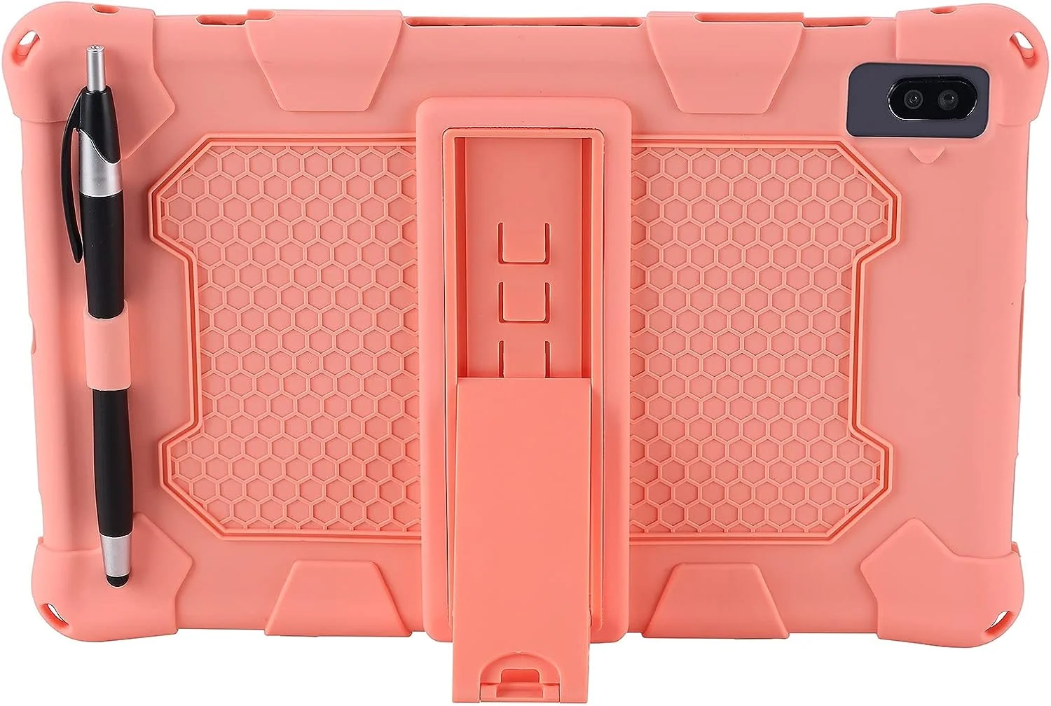 کیف تبلت مسافرتی سازگار با Lenovo M10 FHD Plus 10.3 '' -X606F، روکش محافظ سیلیکونی نرم و سبک وزن مقاوم در برابر ضربه با لوگو و بند شانه