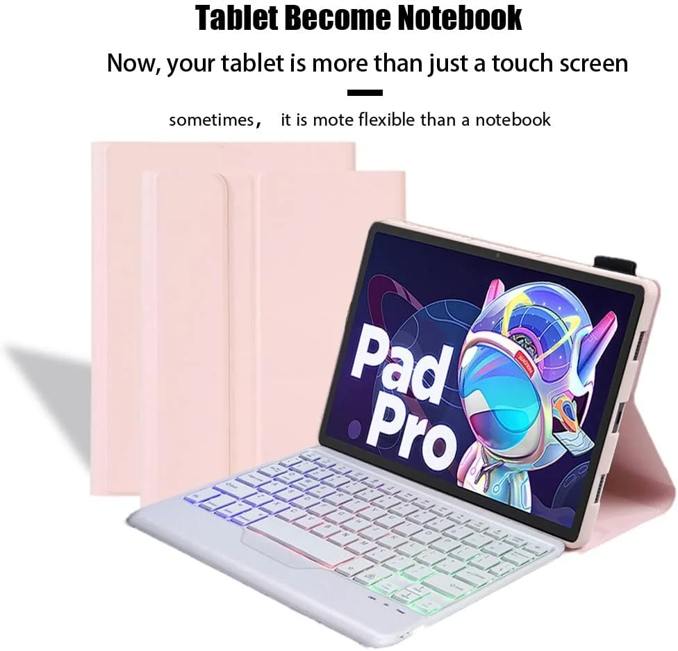 کیبورد عربی و انگلیسی Jarttarn به همراه کاور برای تبلت Lenovo Tab P11 Pro Gen 2 / Tab P11 Pro (نسل دوم) 11.2 اینچی، کیبورد بلوتوث بیسیم با کاور چرمی TPU با نور پس زمینه سه رنگ (بنفش) کیبورد عربی و انگلیسی Jarttarn به همراه کاور برای تبلت Lenovo Tab P11 Pro Gen 2 / Tab P11 Pro (نسل دوم) 11.2 اینچی، کیبورد بلوتوث بیسیم با کاور چرمی TPU با نور پس زمینه سه رنگ (بنفش)