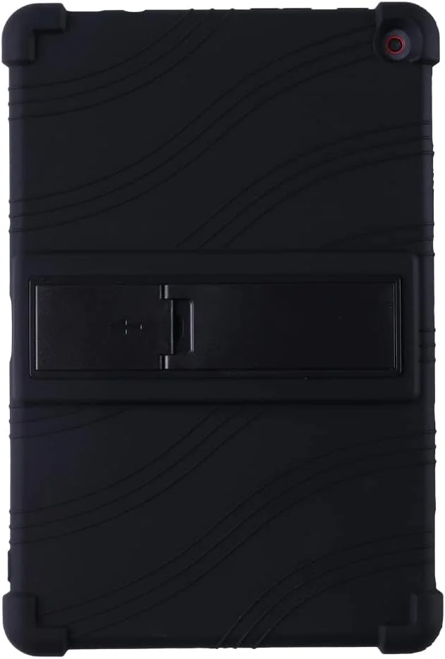 Oneyijun Case for Lenovo 10e Chromebook 10.1 inch Tablet Soft Silicone Adjustable Stand Shockproof Rubber Shell Protective Cover (Black)