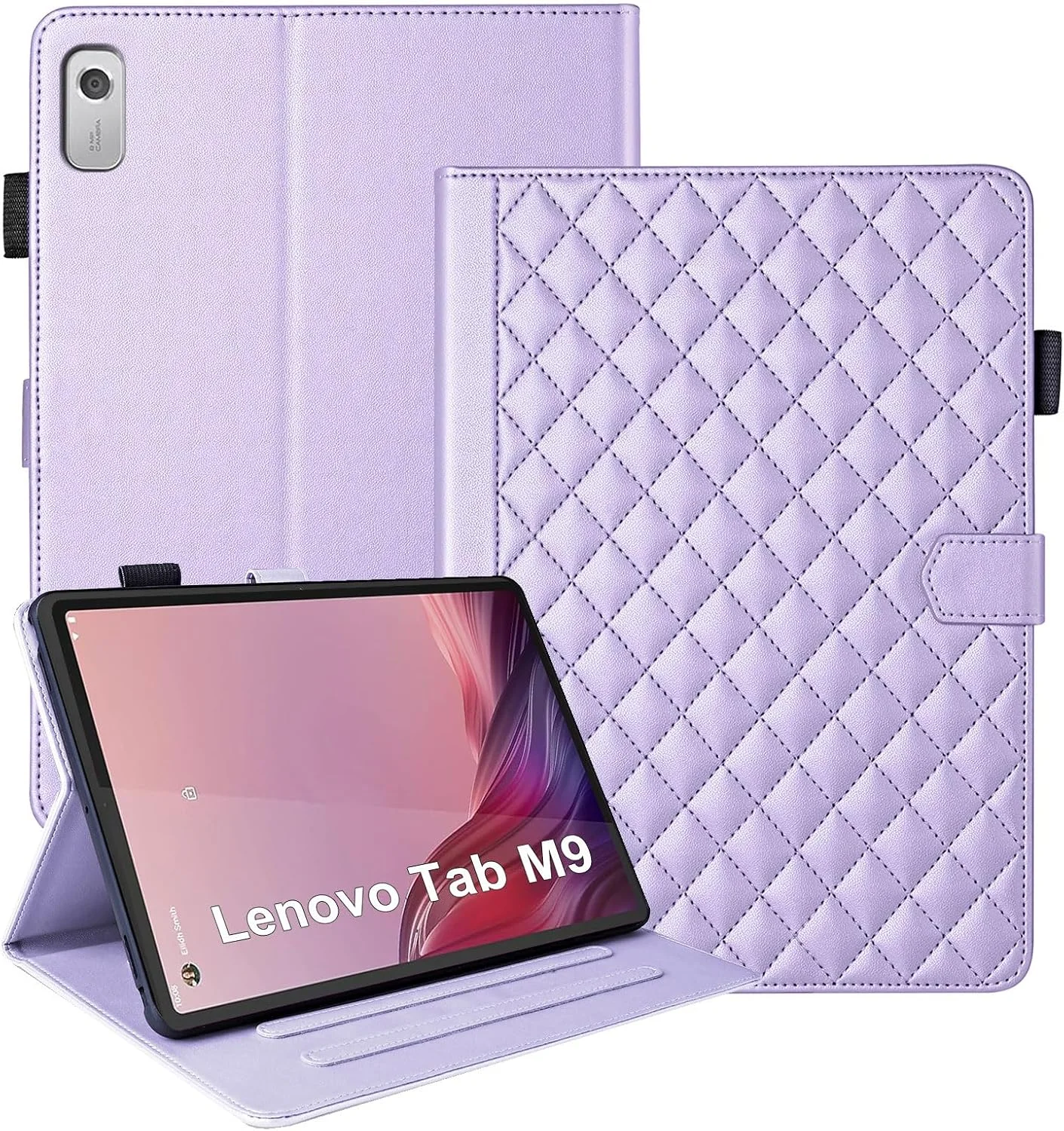 کیف تبلت TIPOYOROO مناسب برای لنوو تب M9 9.0 اینچ 2023 / نوک 9 اینچ تبلت لنوو 2024، روکش هوشمند چند زاویه ای، جلد چرمی PU تجاری، پایه تاشو مغناطیسی با نگهدارنده قلم و جای کارت - بنفش کیف تبلت TIPOYOROO مناسب برای لنوو تب M9 9.0 اینچ 2023 / نوک 9 اینچ تبلت لنوو 2024، روکش هوشمند چند زاویه ای، جلد چرمی PU تجاری، پایه تاشو مغناطیسی با نگهدارنده قلم و جای کارت - بنفش