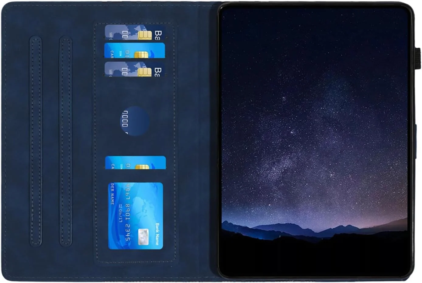 کاور تبلت HYAEcase برای لنوو تب M10 (نسل 3) TB-328FU/TB-328XU (2022) 10.1 اینچ، جلد چرمی باریک با قابلیت بیدار شدن/خواب خودکار، استند، جای مداد و جای کارت (آبی) کاور تبلت HYAEcase برای لنوو تب M10 (نسل 3) TB-328FU/TB-328XU (2022) 10.1 اینچ، جلد چرمی باریک با قابلیت بیدار شدن/خواب خودکار، استند، جای مداد و جای کارت (آبی)