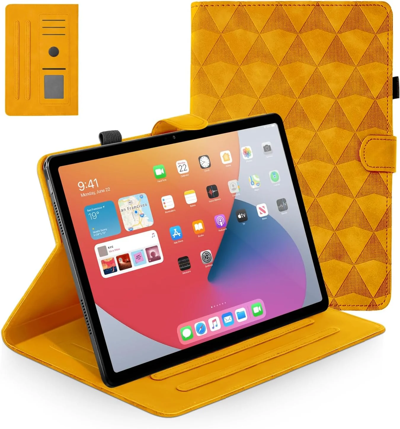 کیف تبلت Yingphia برای Lenovo Tab M11 11 اینچ 2024 TB330FU، کاور استند TPU ممتاز با جای کارت 11 اینچی (نارنجی)